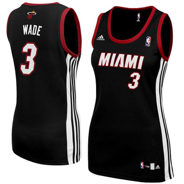 Women's Miami Heat Dwyane Wade Road Jersey - Black - vstockx