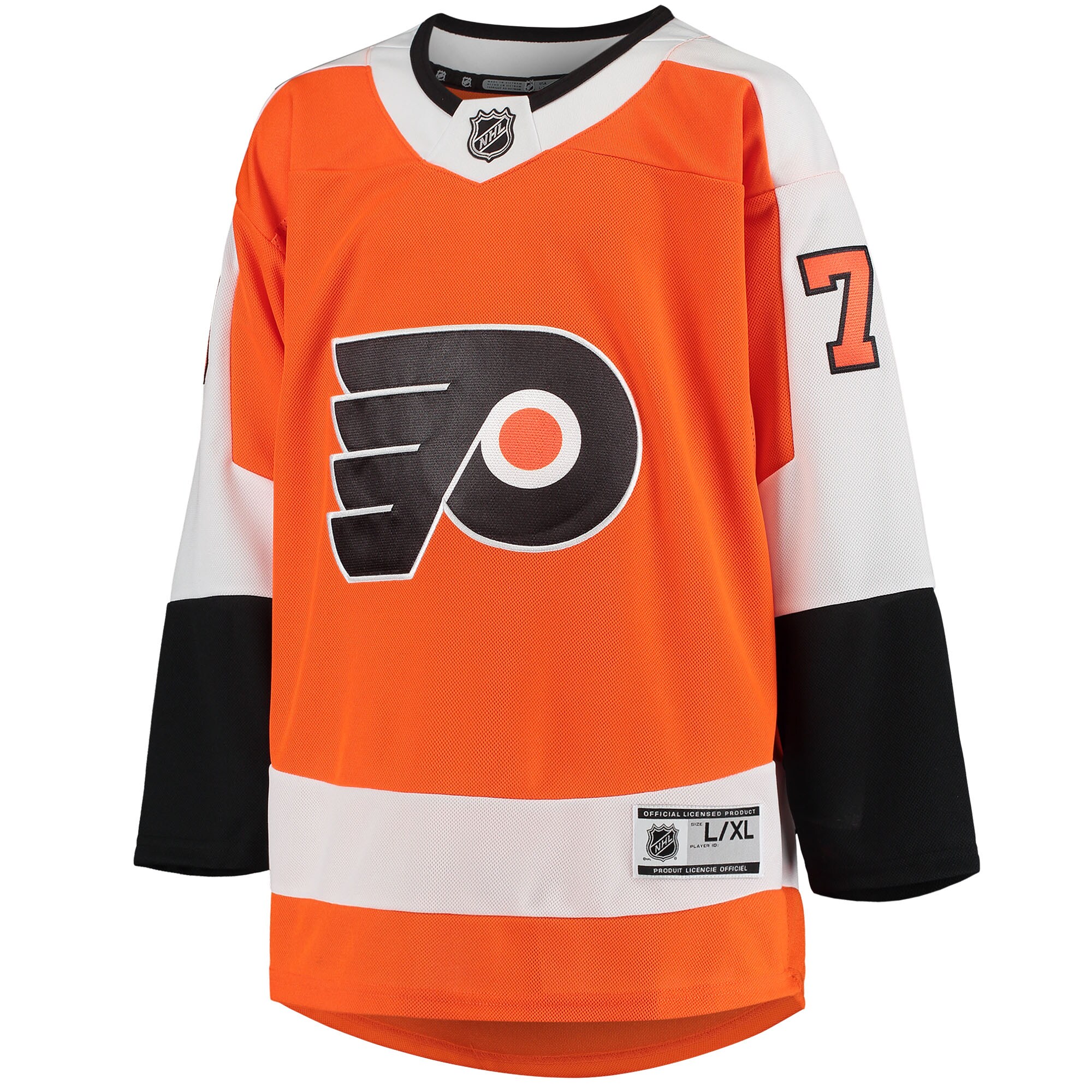 Carter Hart Philadelphia Flyers Youth Home Premier Player Jersey - Orange - vstockx