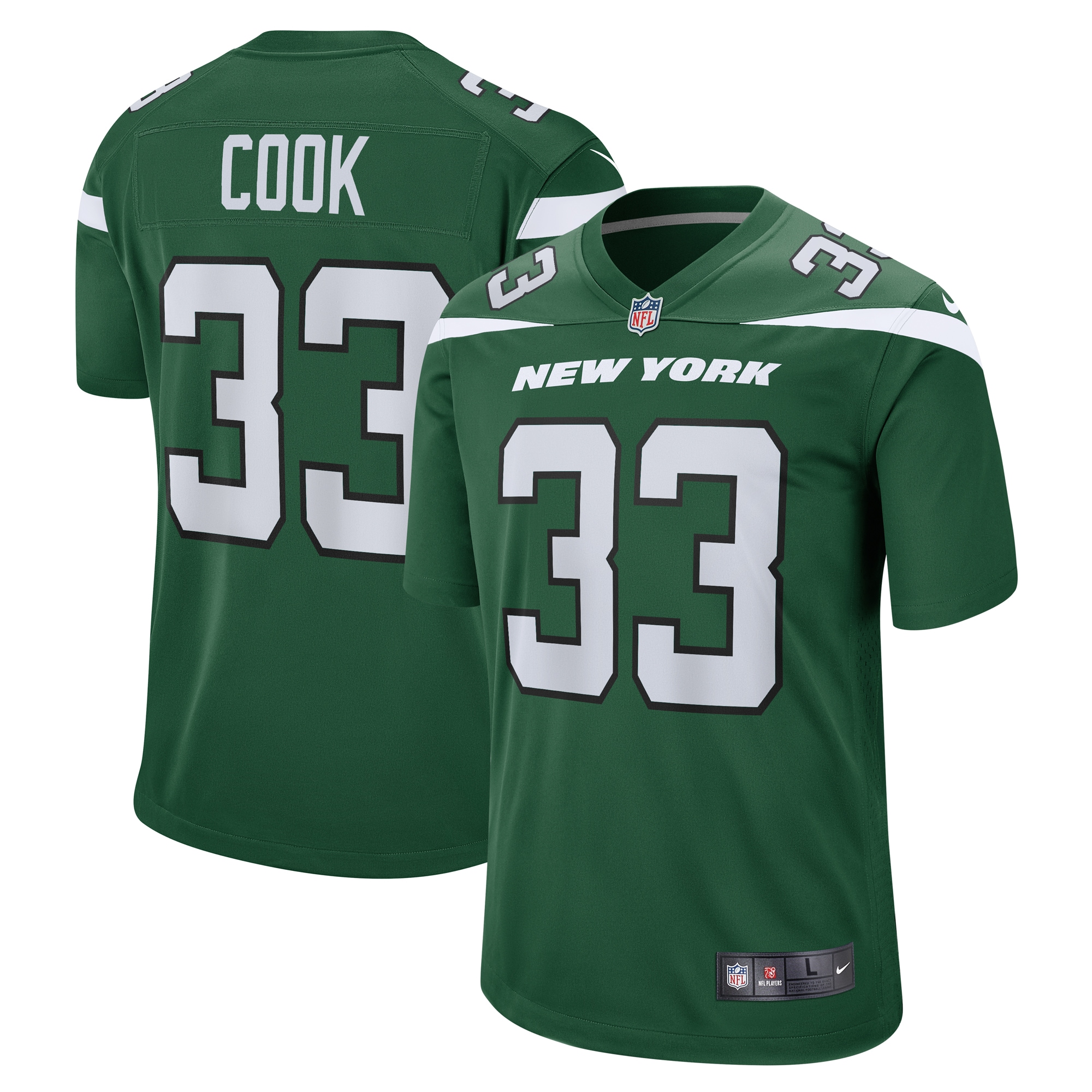 Dalvin Cook New York Jets Nike Game Player Jersey - Gotham Green - vstockx