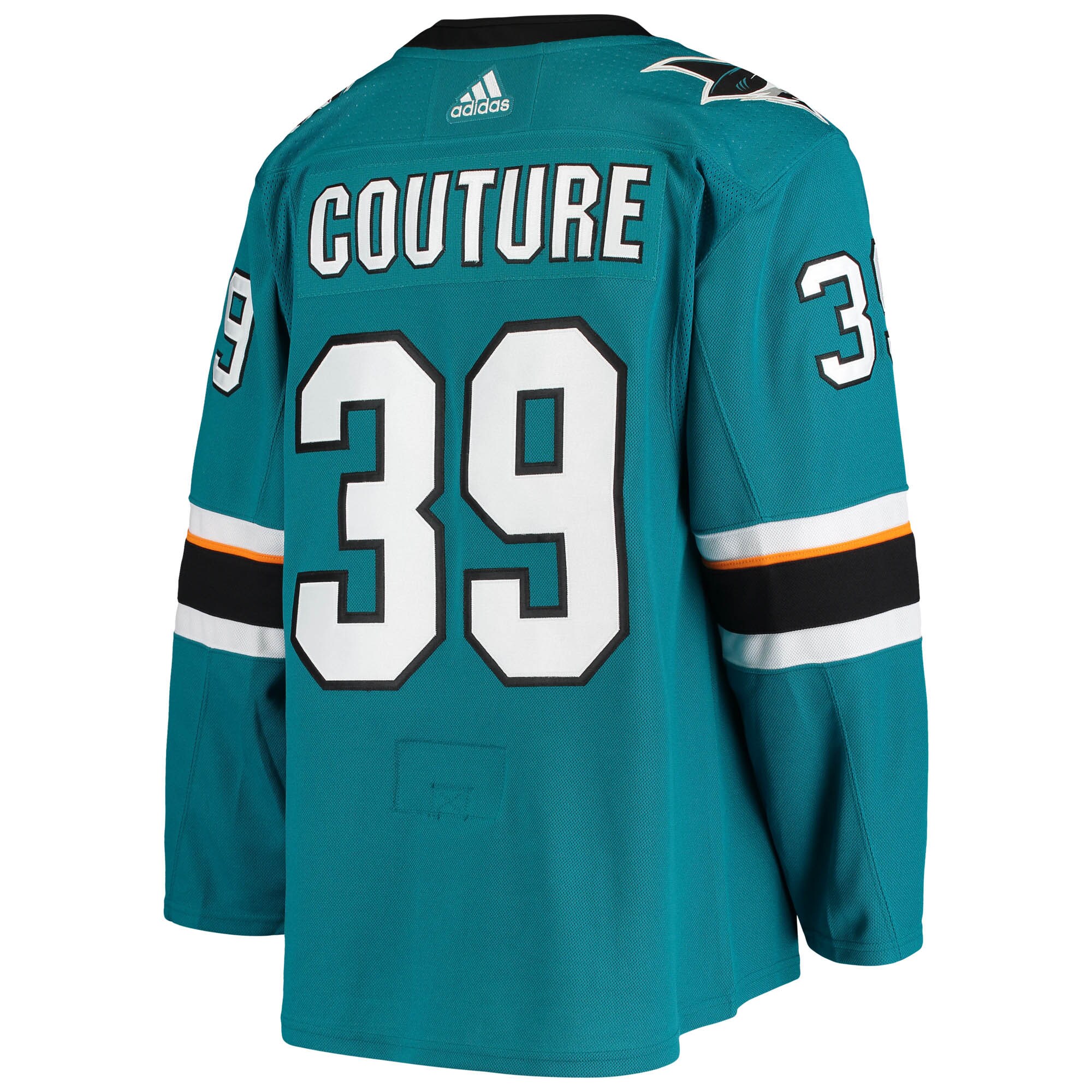 Logan Couture San Jose Sharks adidas Home Authentic Alternate Captain Player Jersey - Teal - vstockx