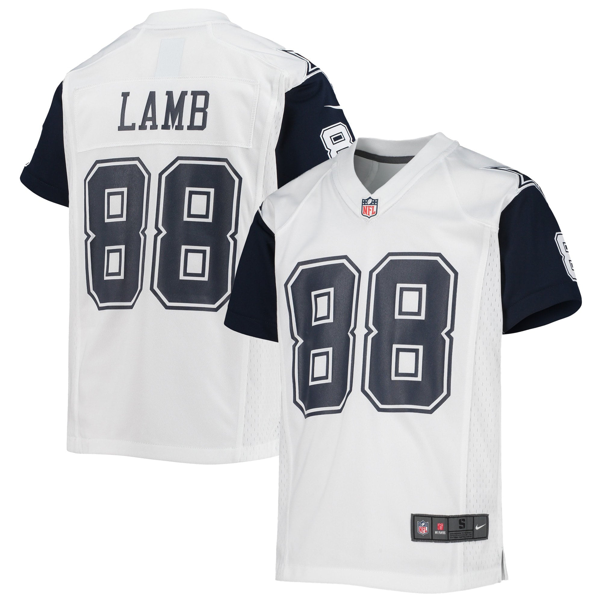 Youth Nike CeeDee Lamb White Dallas Cowboys Alternate Game Jersey - vstockx