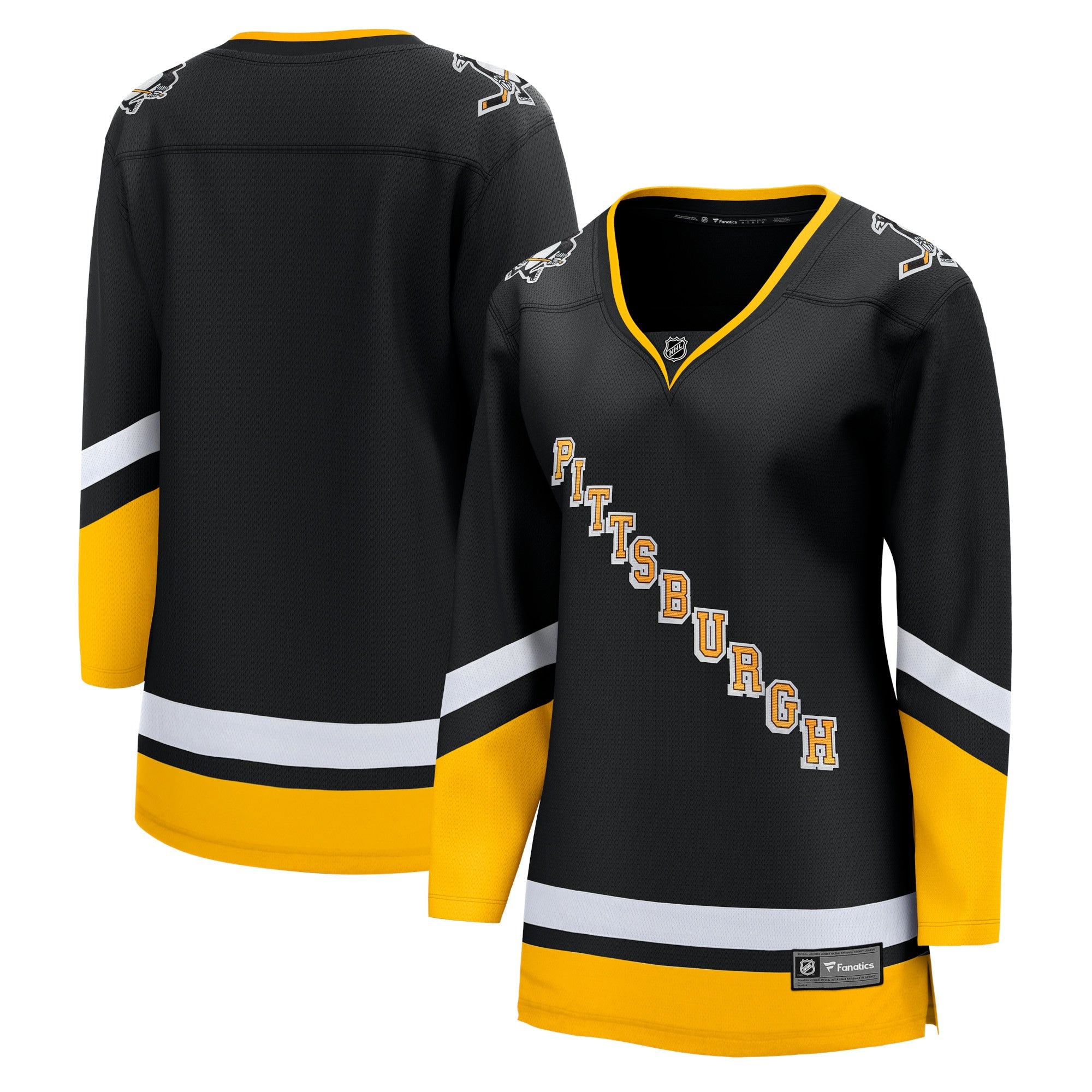 Women's Fanatics Branded Black Pittsburgh Penguins 2021/22 Alternate Premier Breakaway Jersey - vstockx