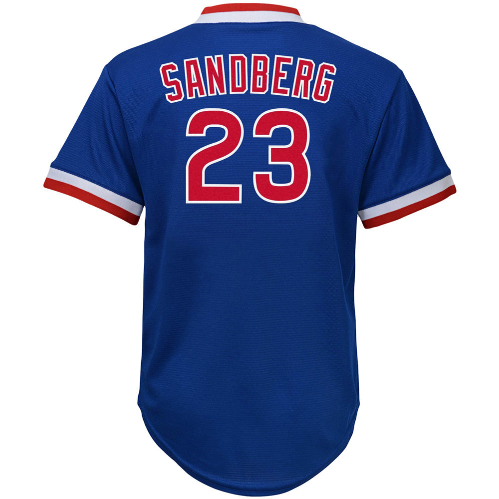Youth Chicago Cubs Ryne Sandberg Road Cooperstown Collection Player Jersey - Royal - vstockx