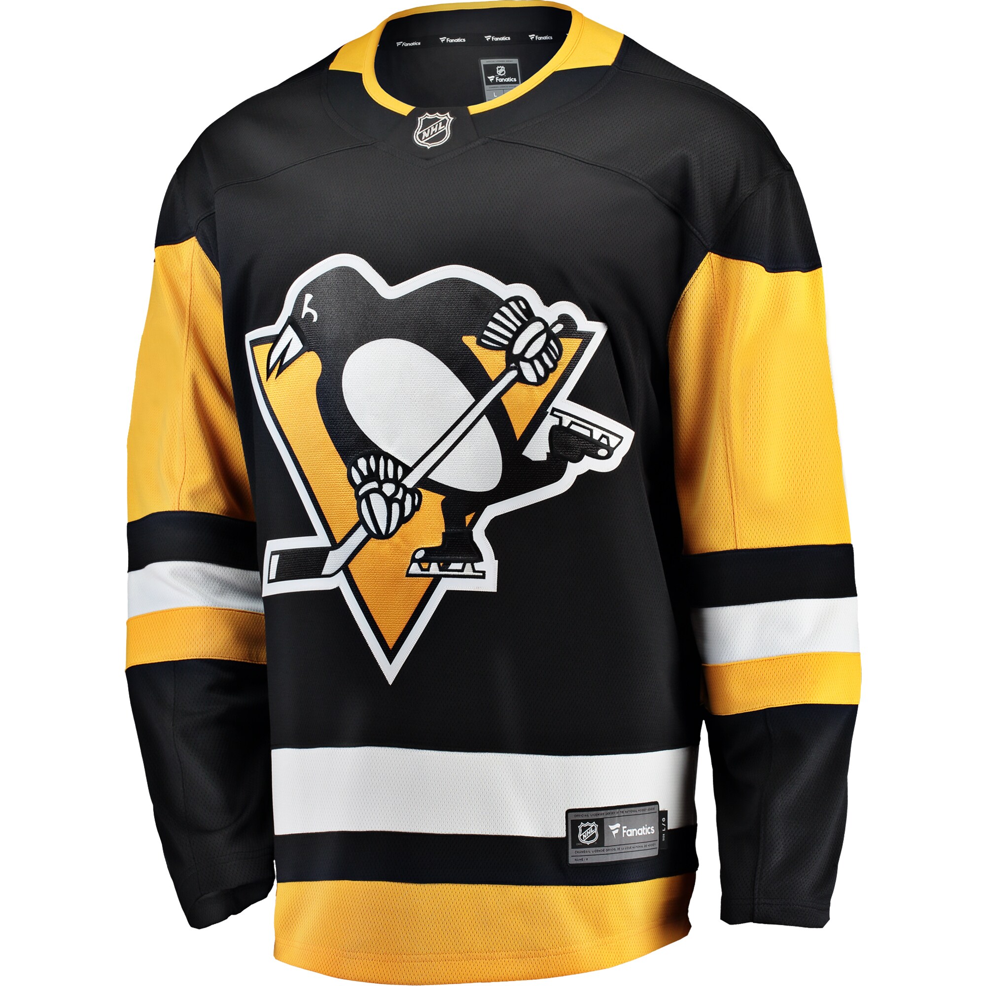 Pittsburgh Penguins Fanatics Branded Breakaway Home Jersey - Black - vstockx