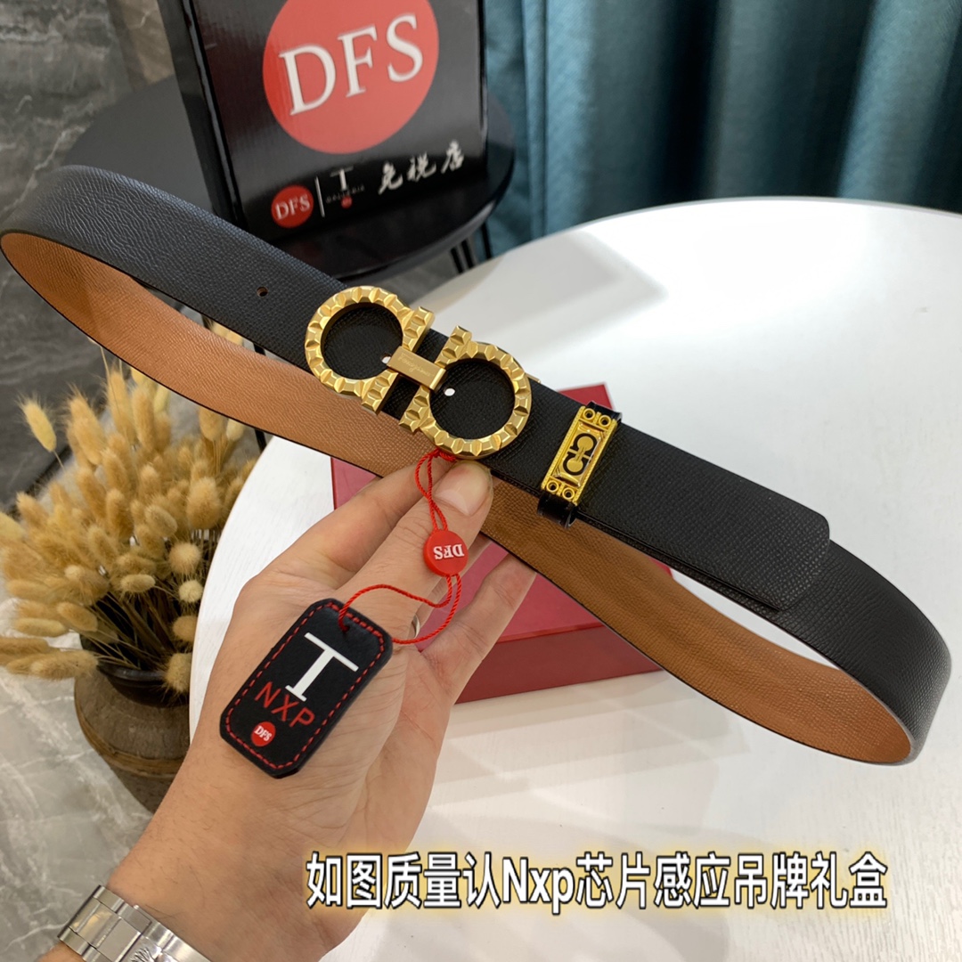 Streetwear Belt Ferragamo 319444 size:3.5cm - vstockx