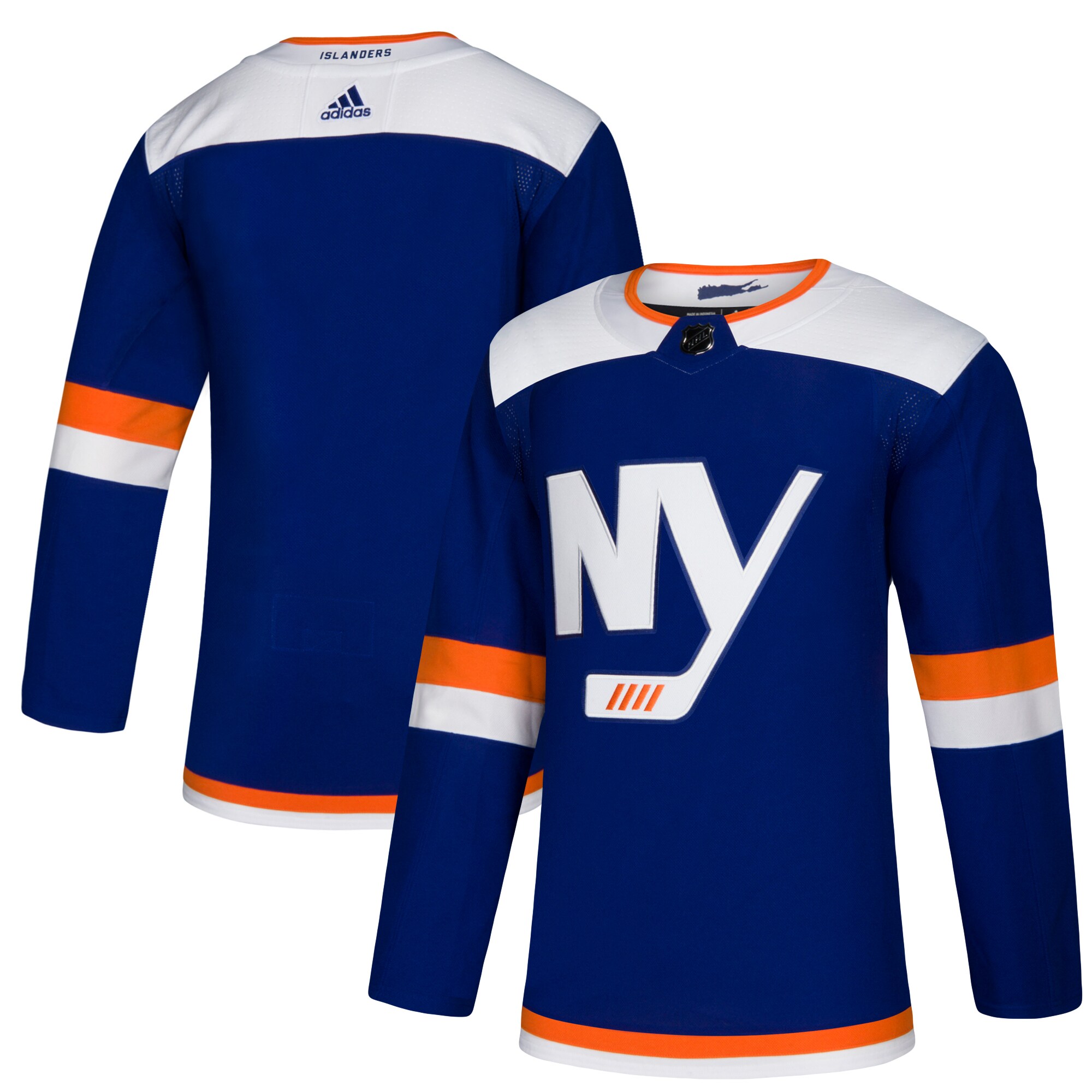New York Islanders adidas Alternate Authentic Blank Jersey - Blue - vstockx