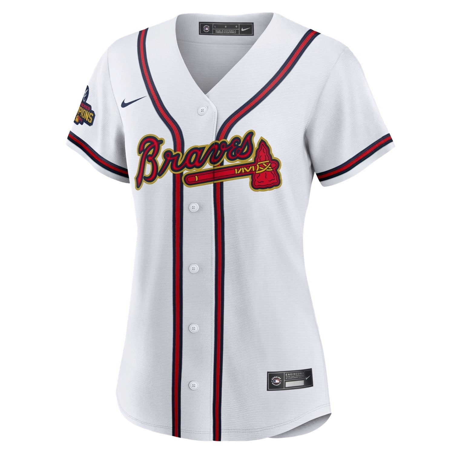 Nike Women's Atlanta Braves Austin Riley #27 Gold Replica Jersey - vstockx