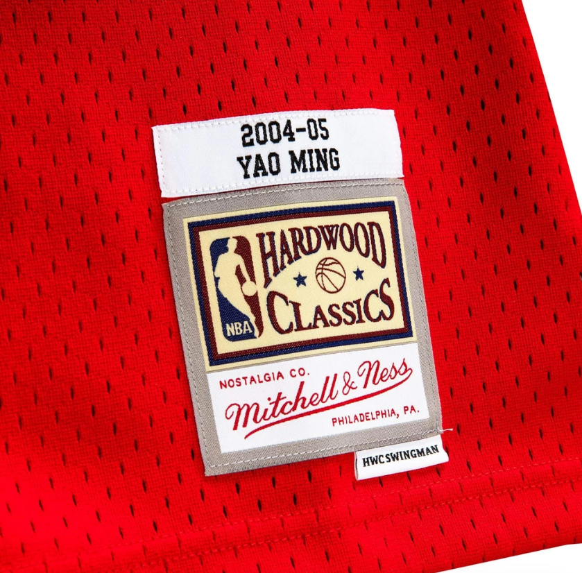 Men's Yao Ming Houston Rockets 2004-05 Red Swingman Replica Jersey By Mitchell & Ness - vstockx