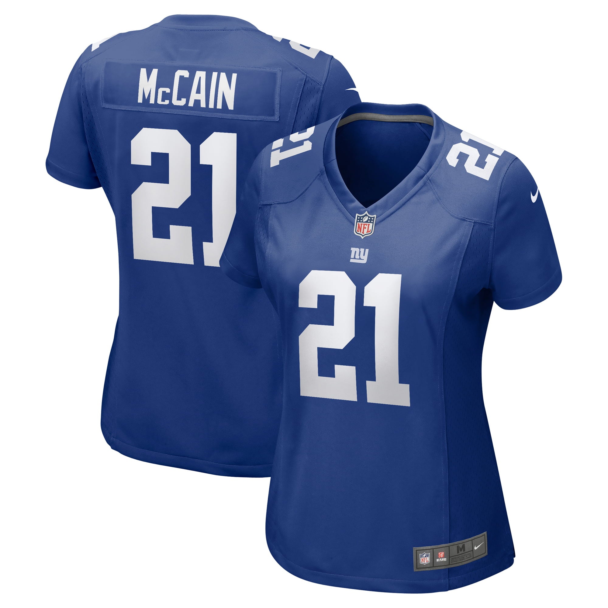Women's Nike Bobby McCain Royal New York Giants Nike Women's Team Color Jersey - vstockx
