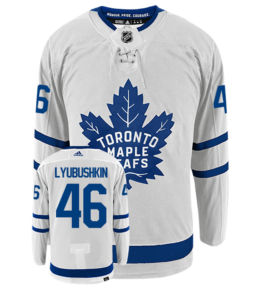 Ilya Lybushkin Toronto Maple Leafs Adidas Primegreen Authentic NHL Hockey Jersey - vstockx