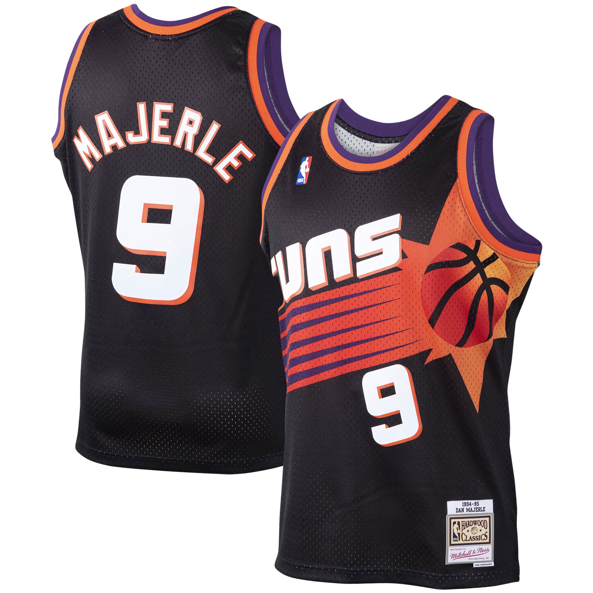 Dan Majerle Phoenix Suns Mitchell & Ness Hardwood Classics Swingman Jersey - Black - vstockx