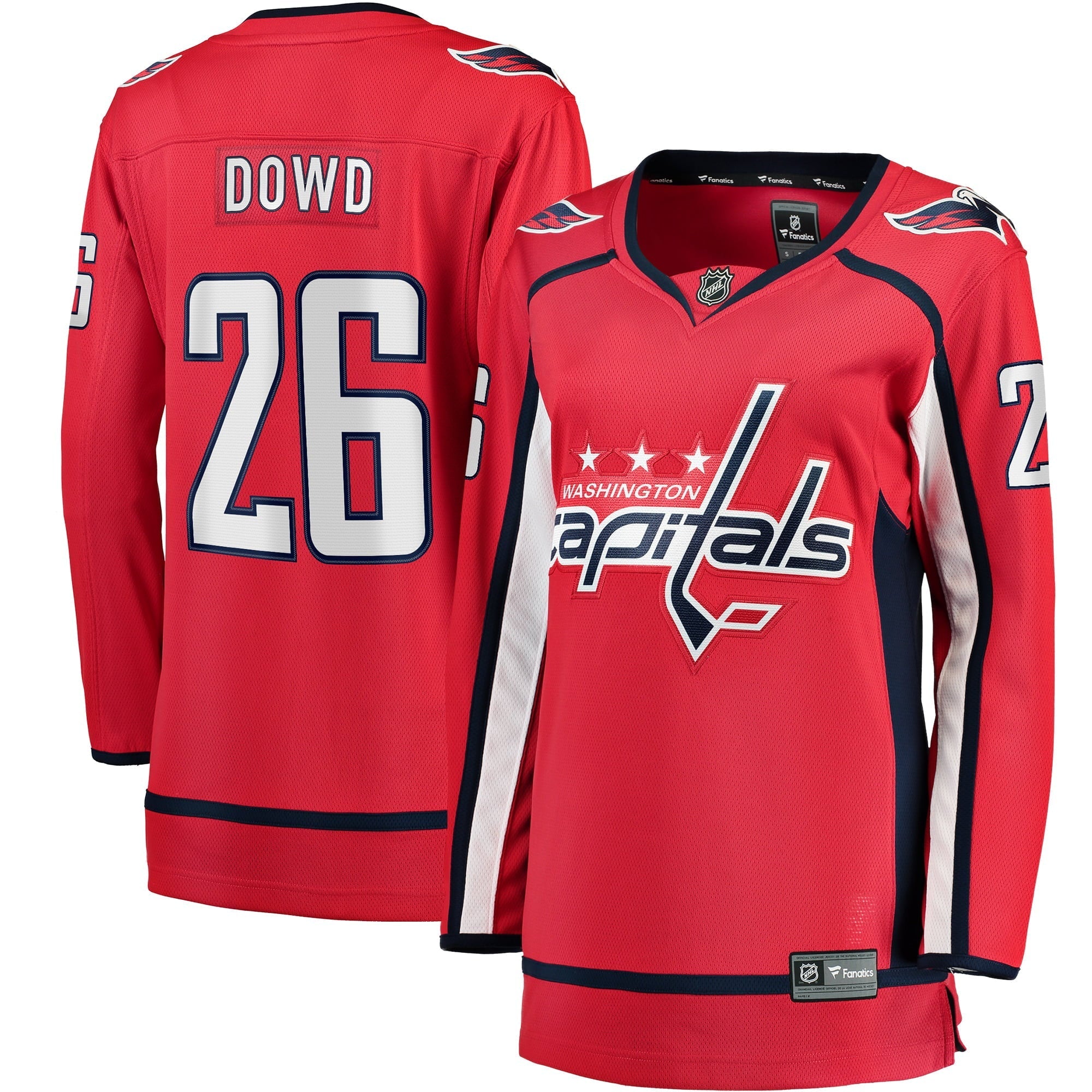 Women's Fanatics Branded Nic Dowd Red Washington Capitals Home Breakaway Player Jersey - vstockx