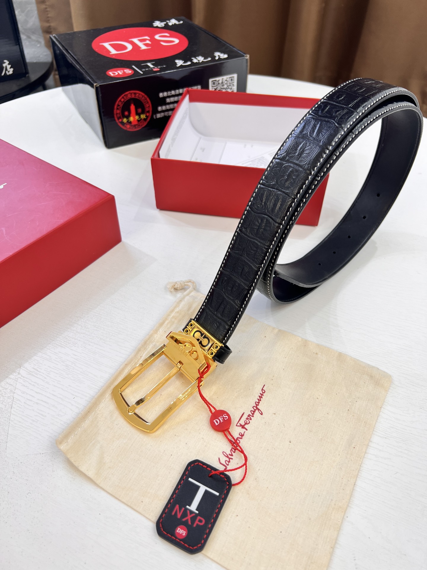 Streetwear Belt Ferragamo 320371 size:3.5cm - vstockx