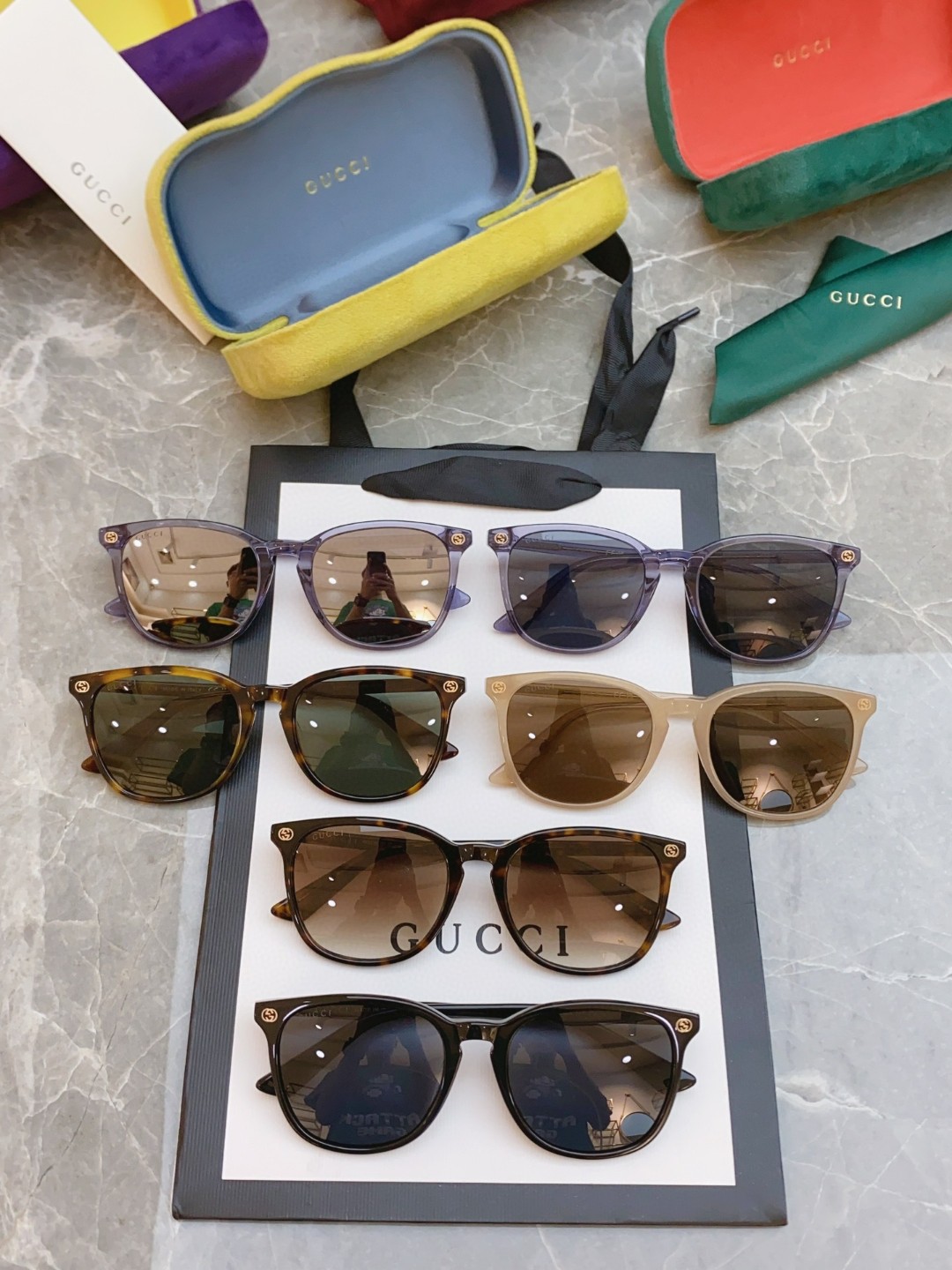Sunglasses Gucci GG0154S size:53 19-150 - vstockx