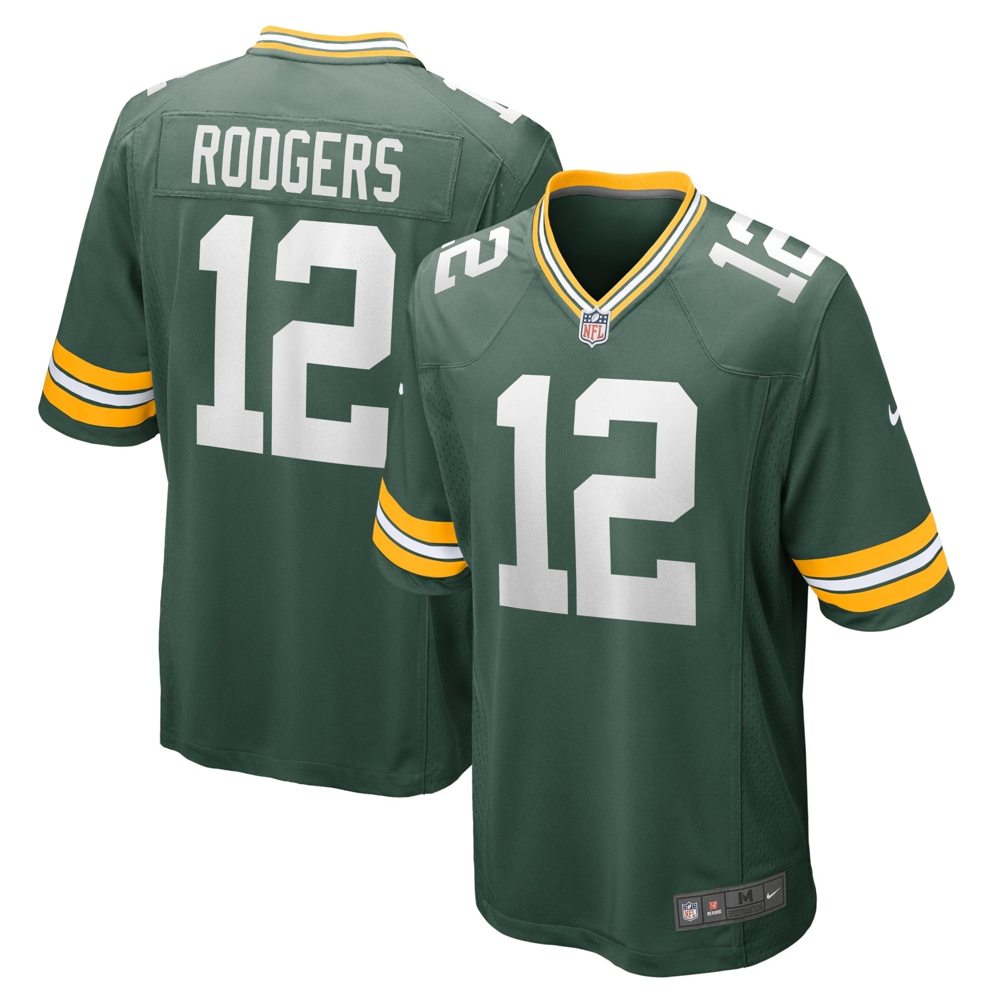 Men's Nike Aaron Rodgers Green Green Bay Packers Game Team Jersey - vstockx