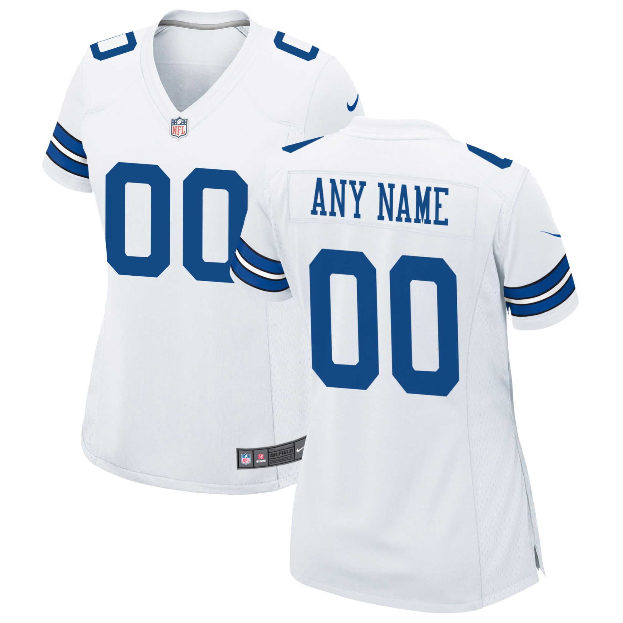Dallas Cowboys Nike Women's Custom Game Jersey - White - vstockx