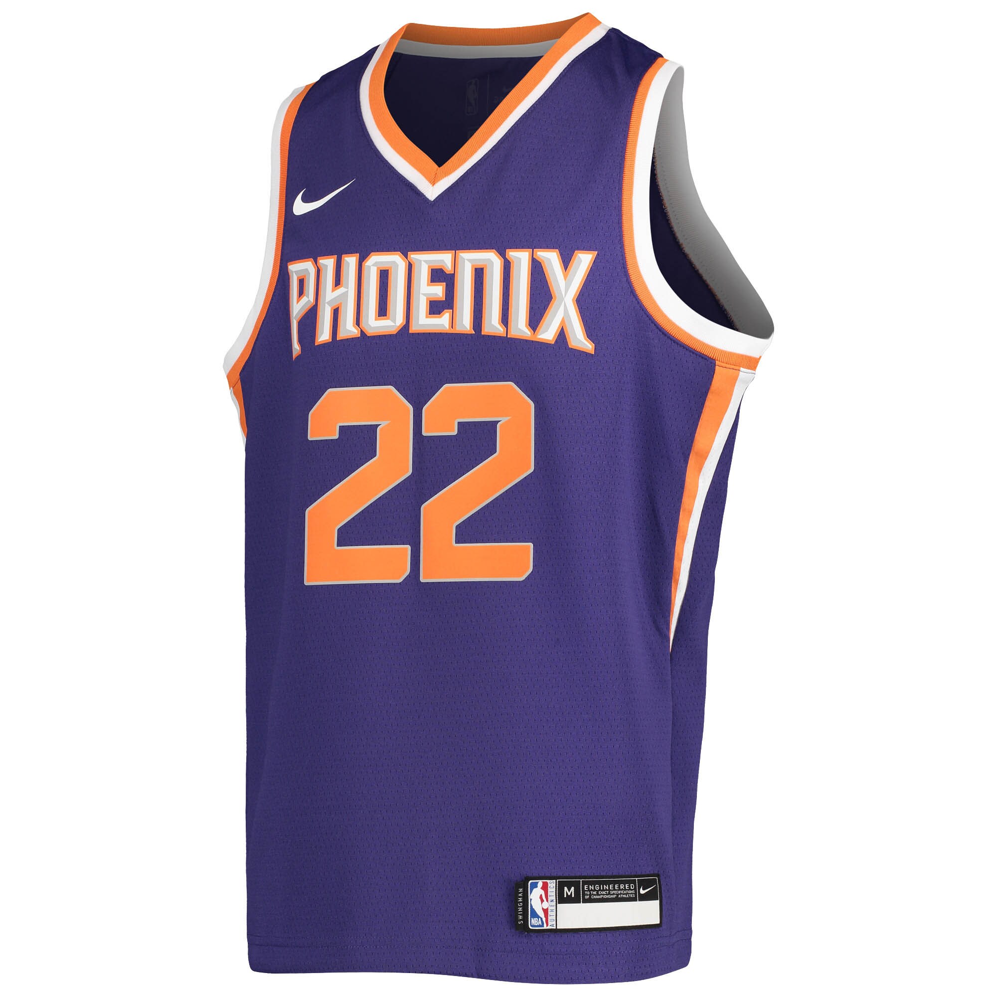 Deandre Ayton Phoenix Suns Nike Youth 2020/21 Swingman Jersey - Icon Edition - Purple - vstockx