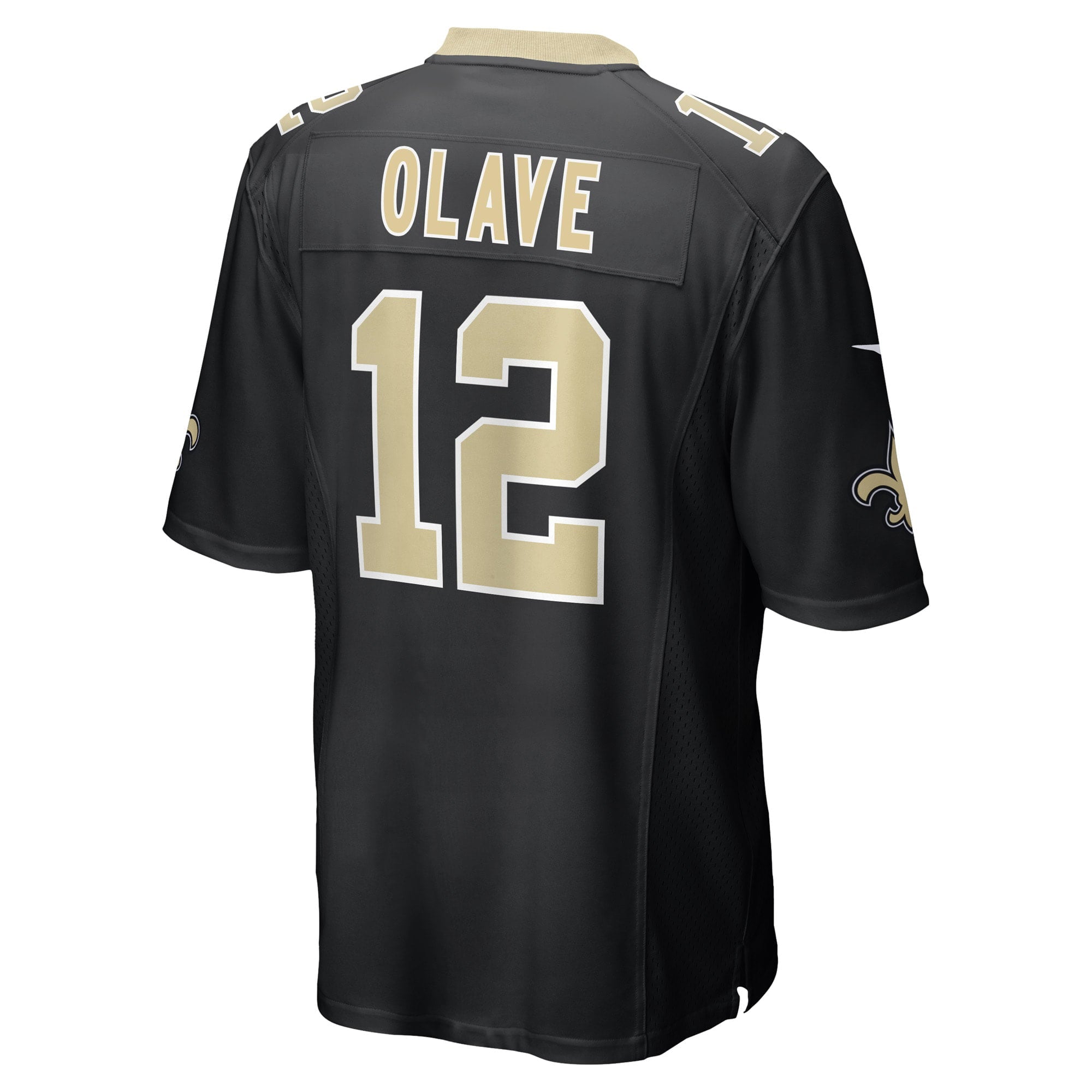 Men's Nike Chris Olave Black New Orleans Saints Player Game Jersey - vstockx
