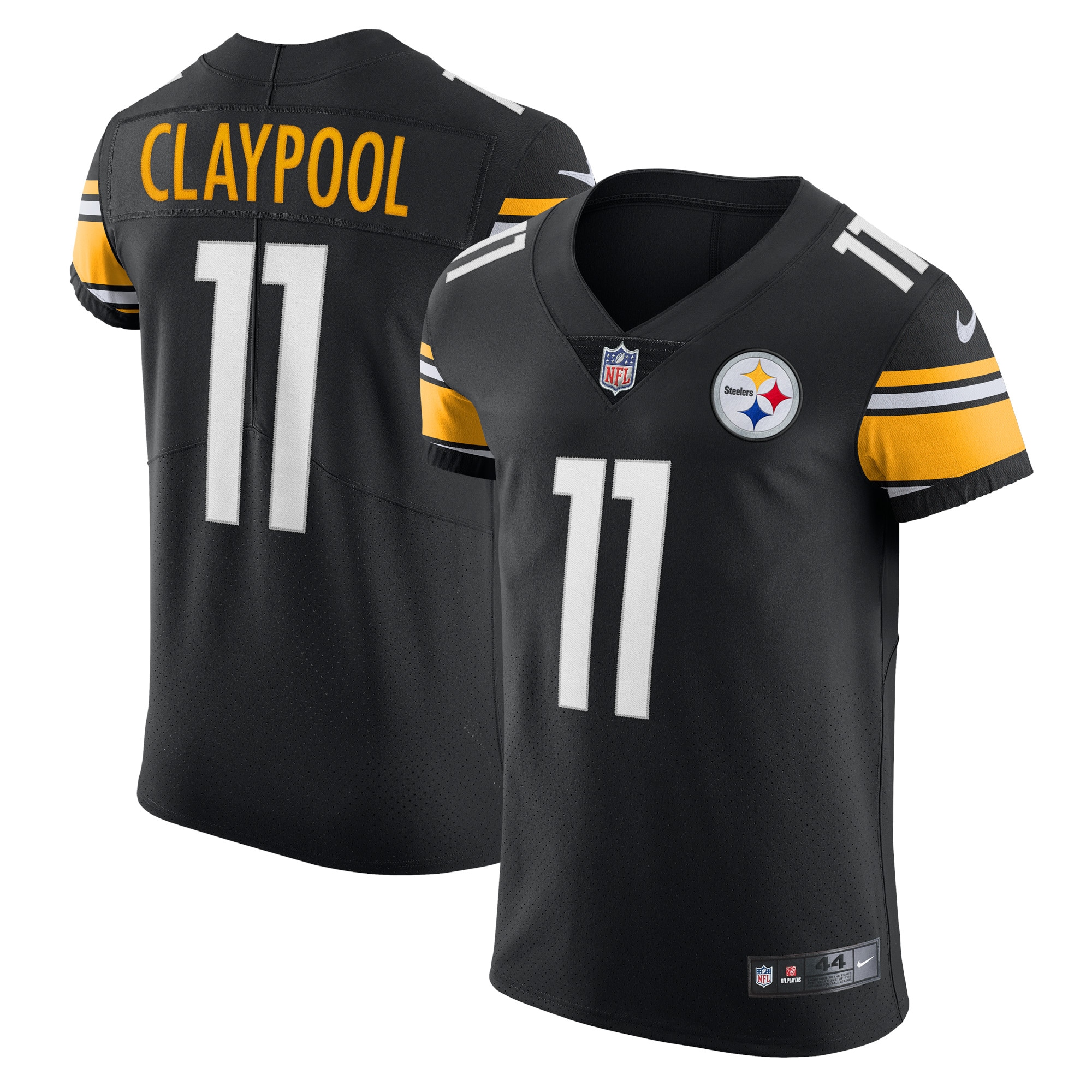Chase Claypool Pittsburgh Steelers Nike Vapor Elite Player Jersey - Black - vstockx