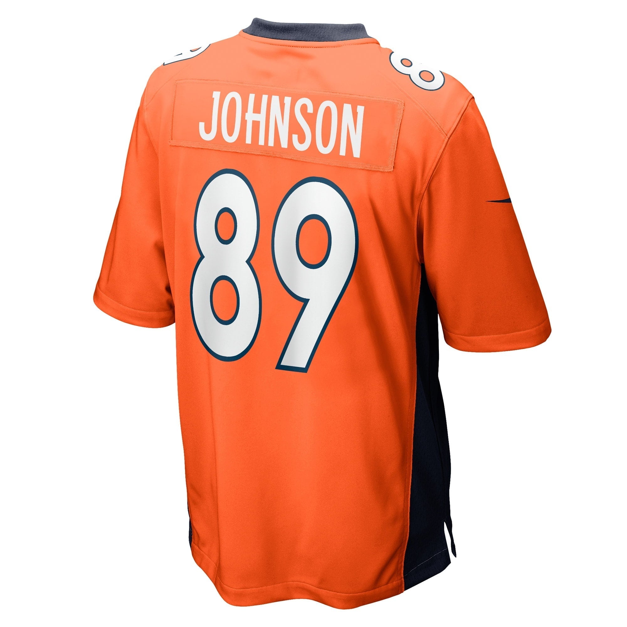 Men's Nike Brandon Johnson Orange Denver Broncos Game Player Jersey - vstockx