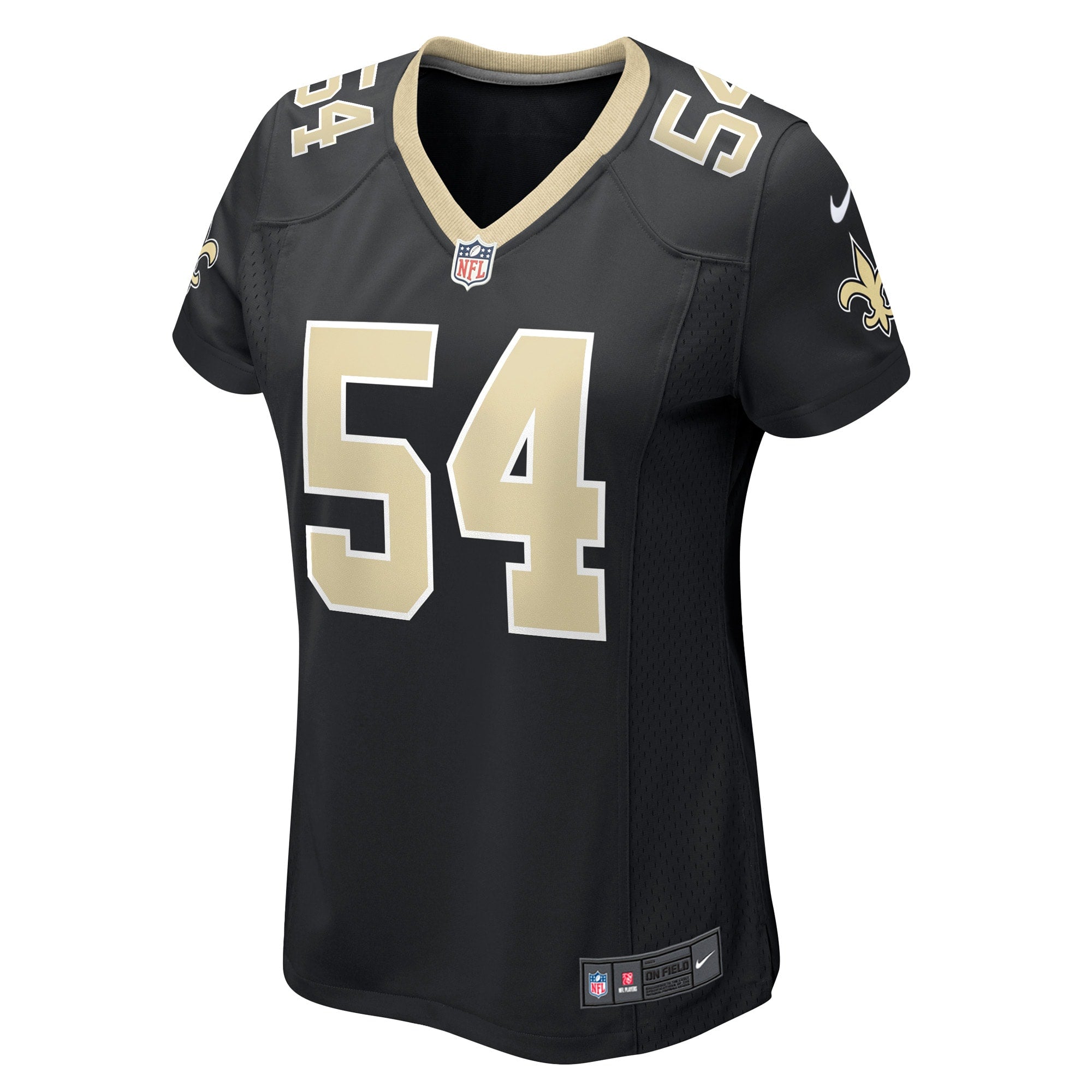 Women's Nike Taco Charlton Black New Orleans Saints Game Player Jersey - vstockx