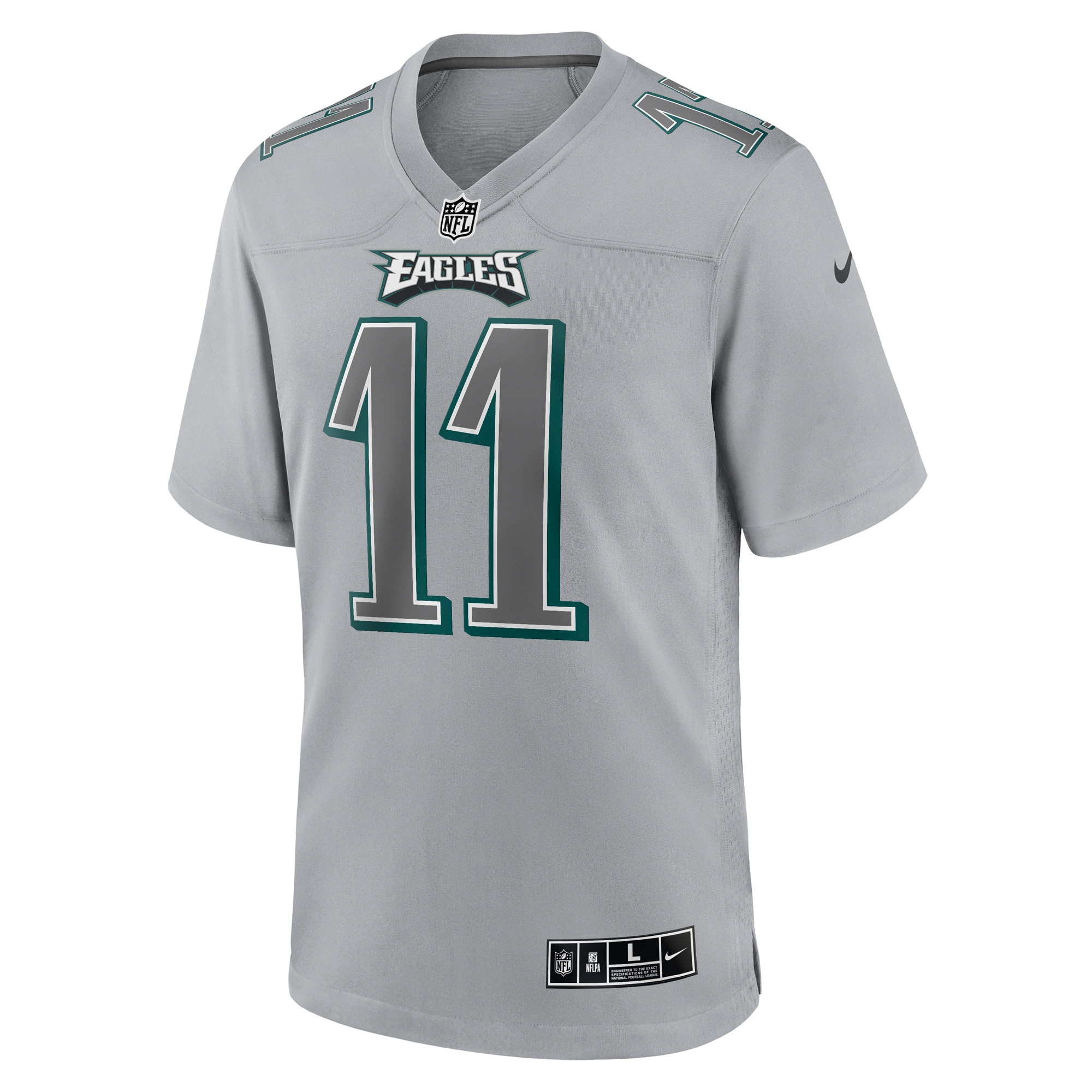 A.J. Brown Philadelphia Eagles Nike Atmosphere Fashion Game Jersey - Gray - vstockx