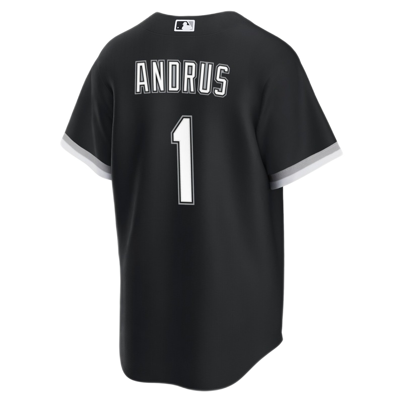 Men's Elvis Andrus Chicago White Sox Black Alternate Premium Stitch Replica Jersey - vstockx