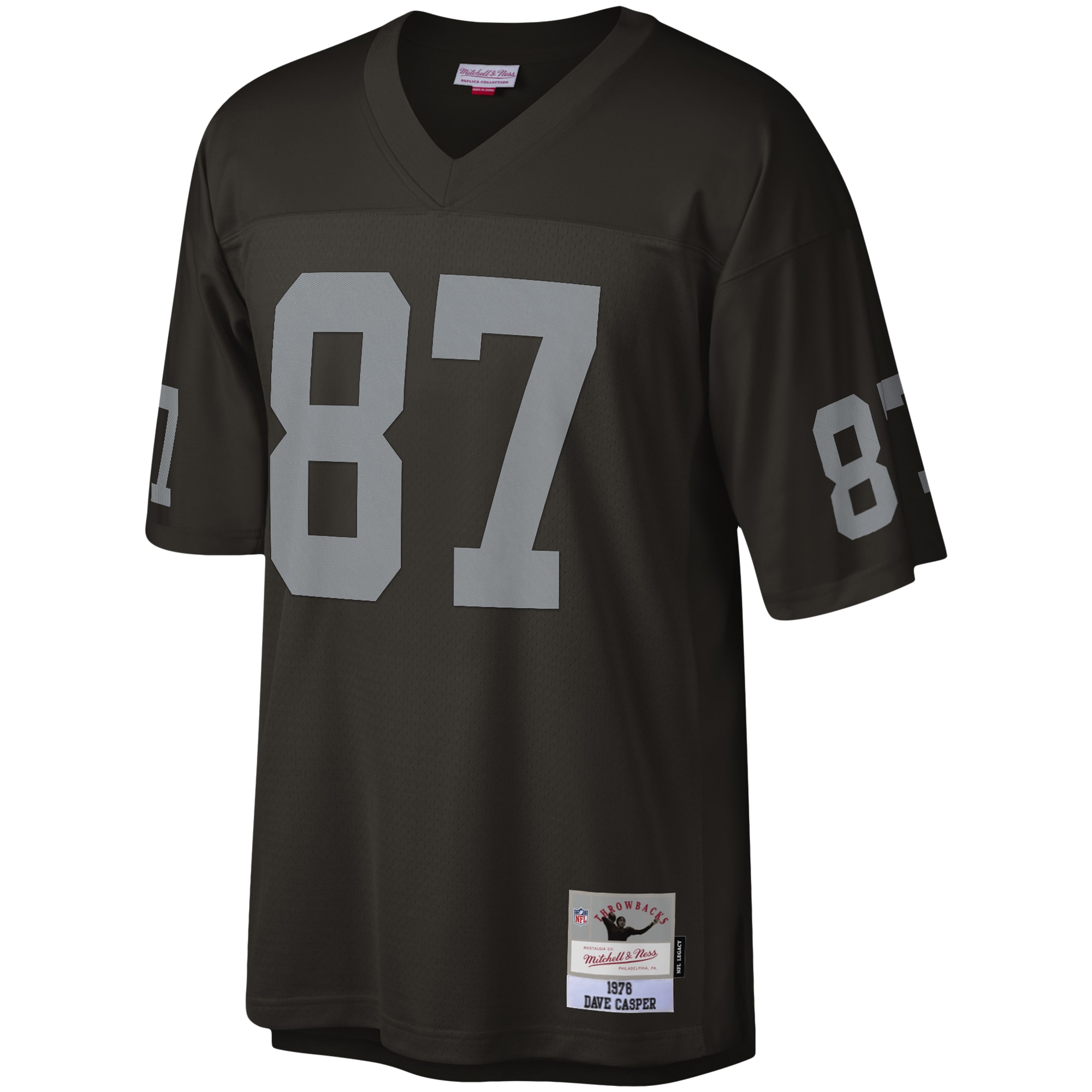 Dave Casper Las Vegas Raiders Mitchell & Ness Legacy Replica Jersey - Black - vstockx