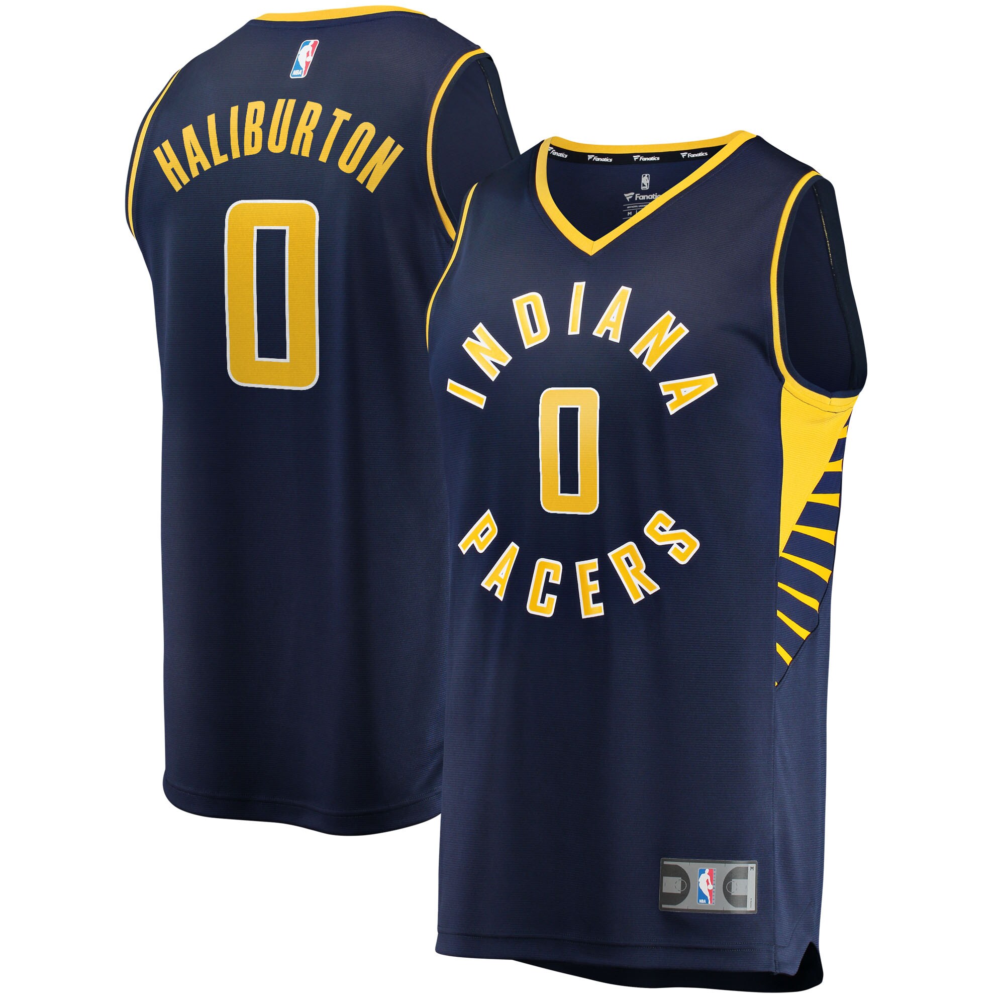 Tyrese Haliburton Indiana Pacers Fanatics Branded 2021/22 Fast Break Replica Jersey - Icon Edition - Navy - vstockx
