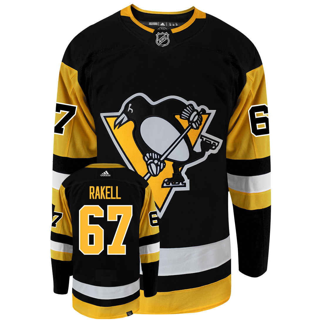 Rickard Rakell Pittsburgh Penguins Adidas Primegreen Authentic NHL Hockey Jersey - vstockx