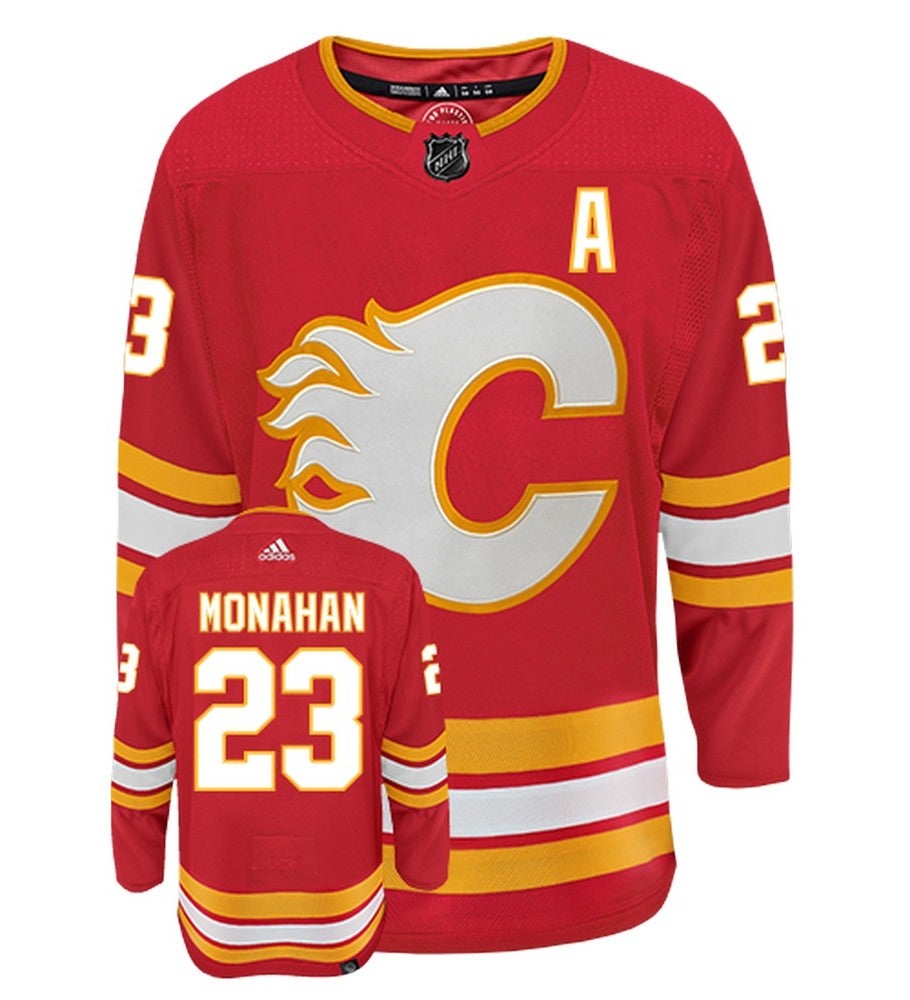 Sean Monahan Calgary Flames Adidas Primegreen Authentic NHL Hockey Jersey - vstockx