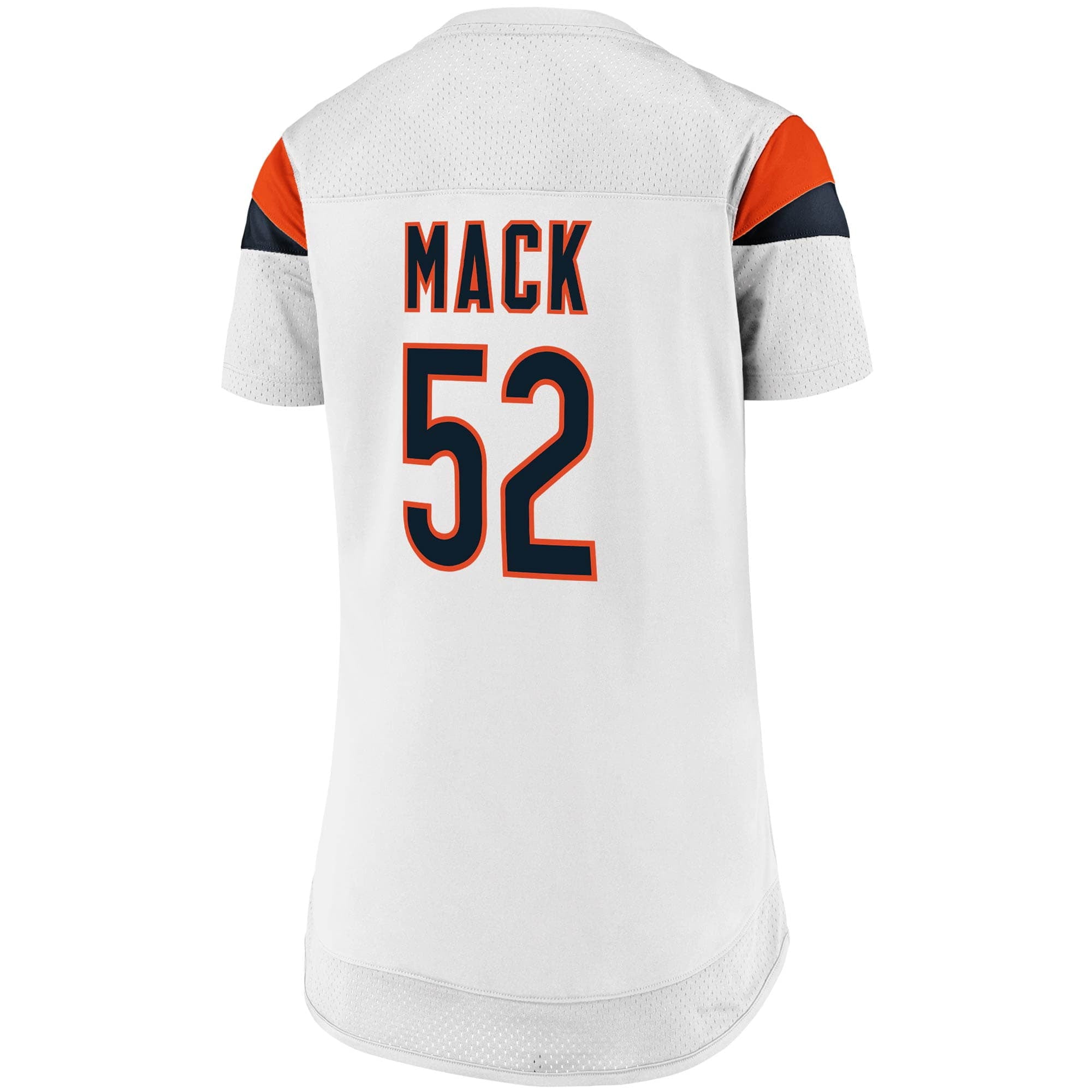 Women's Fanatics Branded Khalil Mack White Chicago Bears Athena Name & Number Fashion Top - vstockx