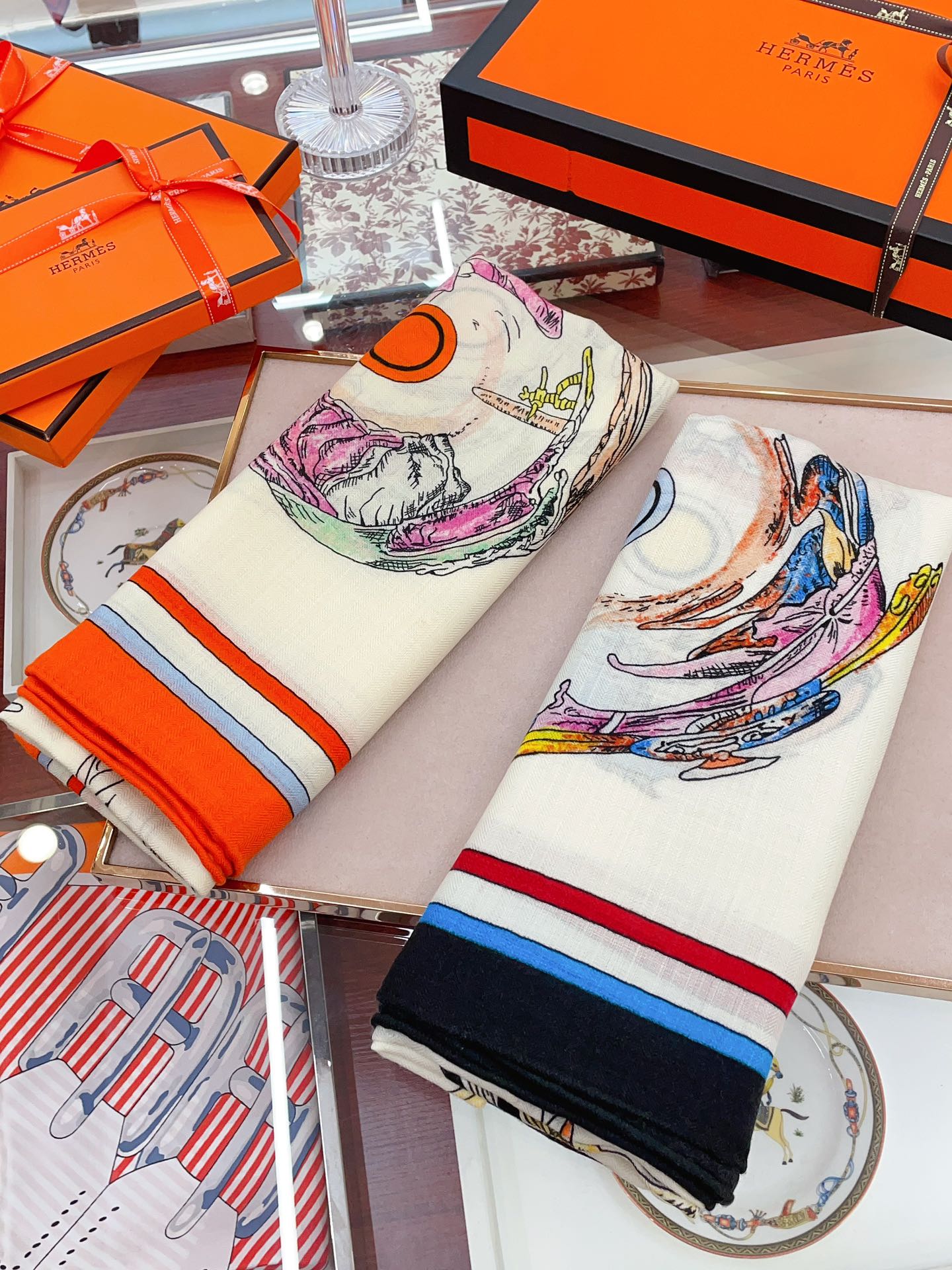 Streetwear Scarf Hermes 328806 size:140cm*140cm - vstockx