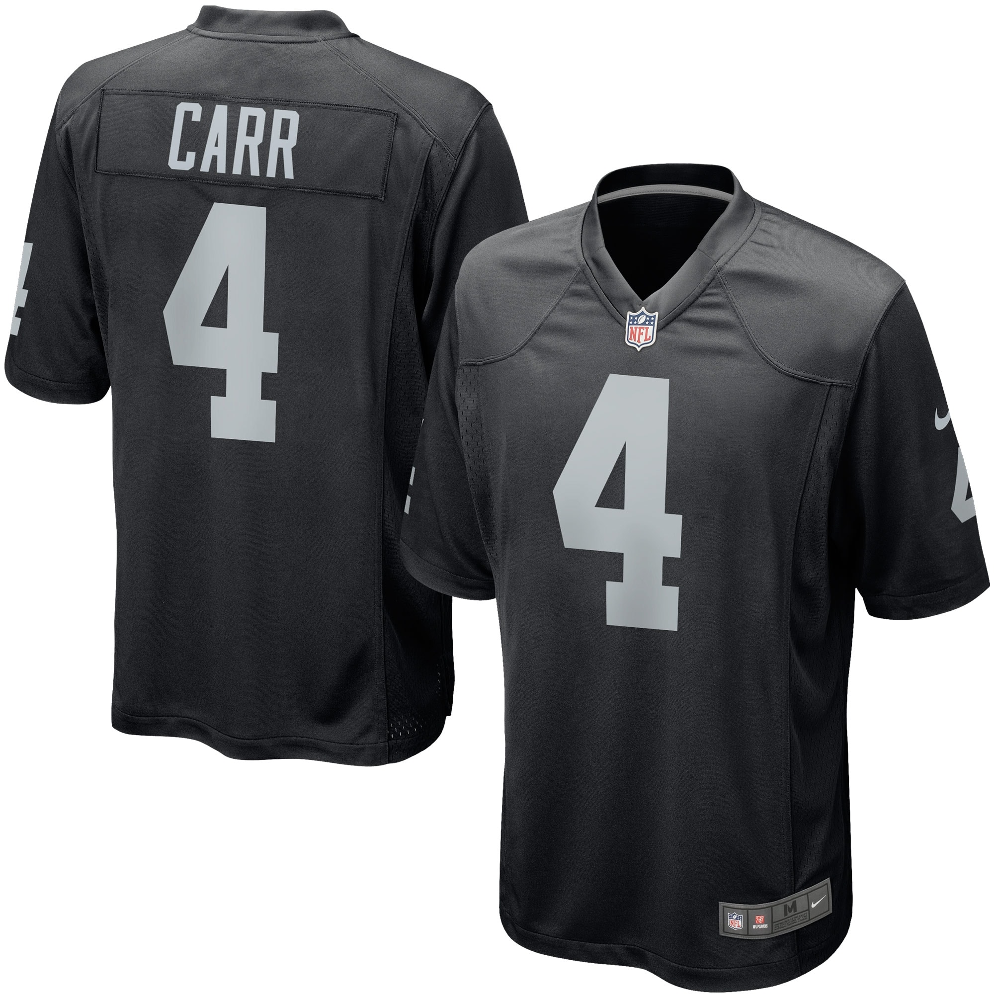 Derek Carr Las Vegas Raiders Nike Game Player Jersey - Black - vstockx