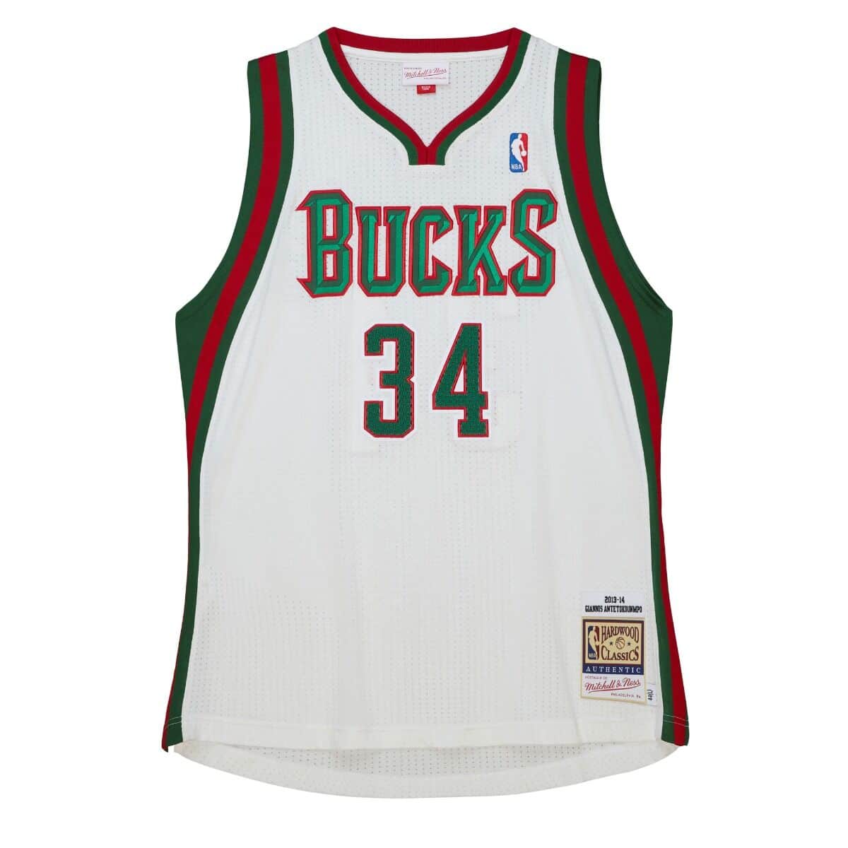 Authentic Giannis Antetokounmpo Milwaukee Bucks Home 2013-14 Jersey - vstockx