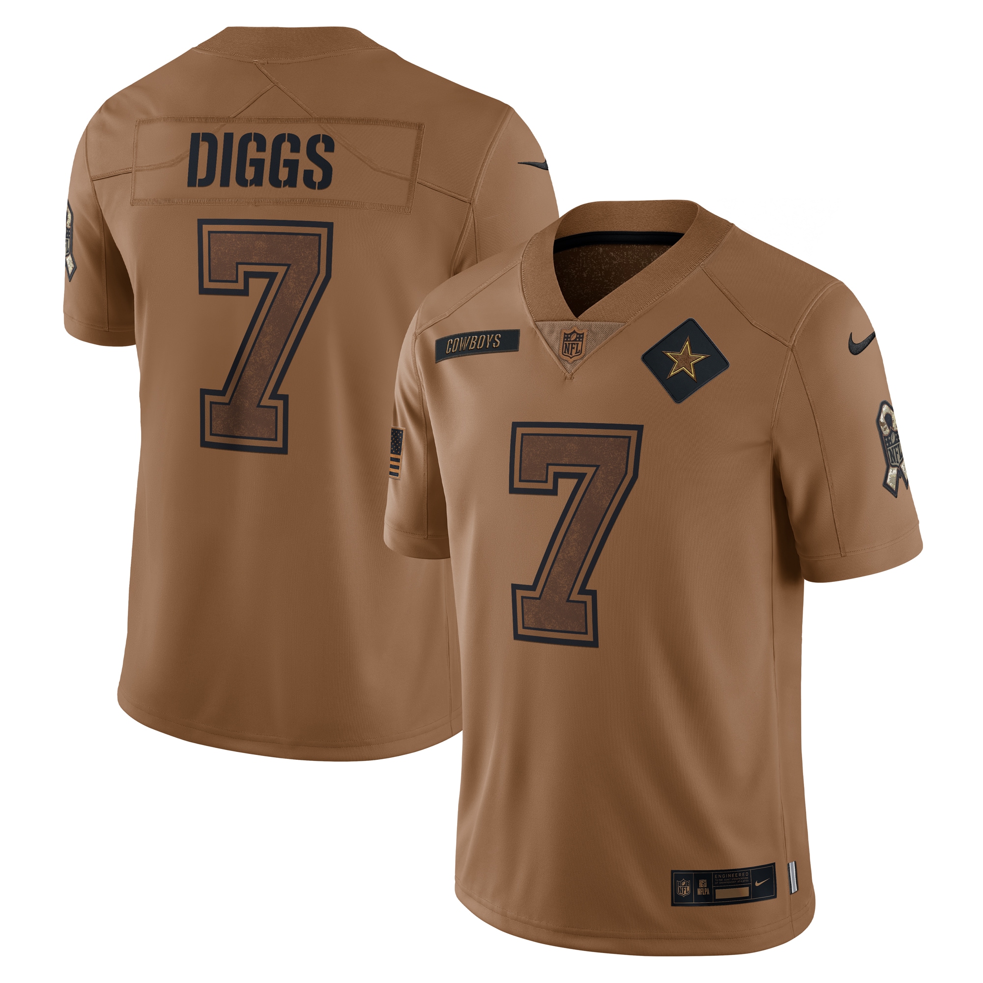 Trevon Diggs Dallas Cowboys Nike 2023 Salute To Service Limited Jersey - Brown - vstockx
