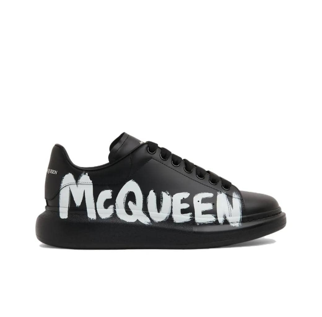 Alexander McQueen Oversized Graffiti Black - vstockx