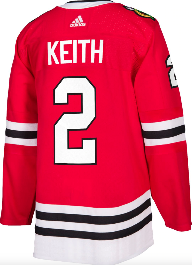 Men's Duncan Keith Chicago Blackhawks Home Red Adidas Authentic Jersey (updated collar) - vstockx