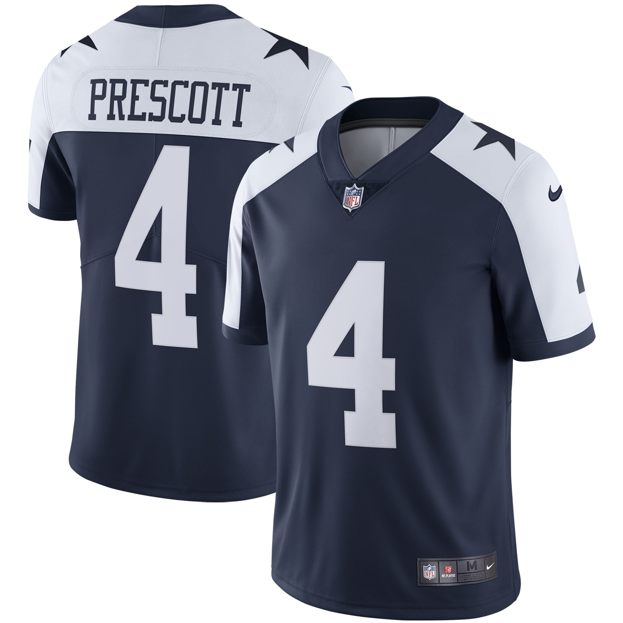 Men's Nike Dak Prescott Navy Dallas Cowboys Alternate Vapor Limited Jersey - vstockx