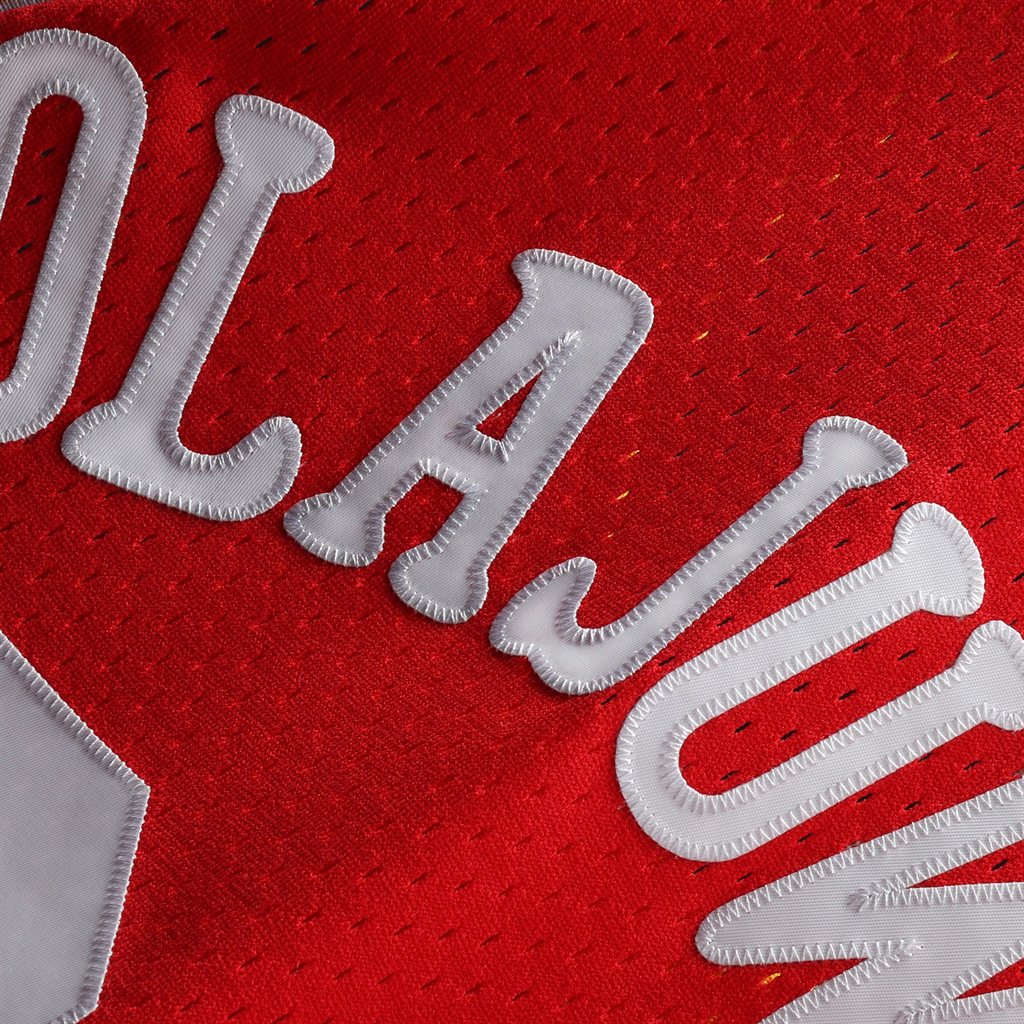 Hakeem Olajuwon Houston Rockets Mitchell & Ness Hardwood Classics Swingman Jersey - Red - vstockx