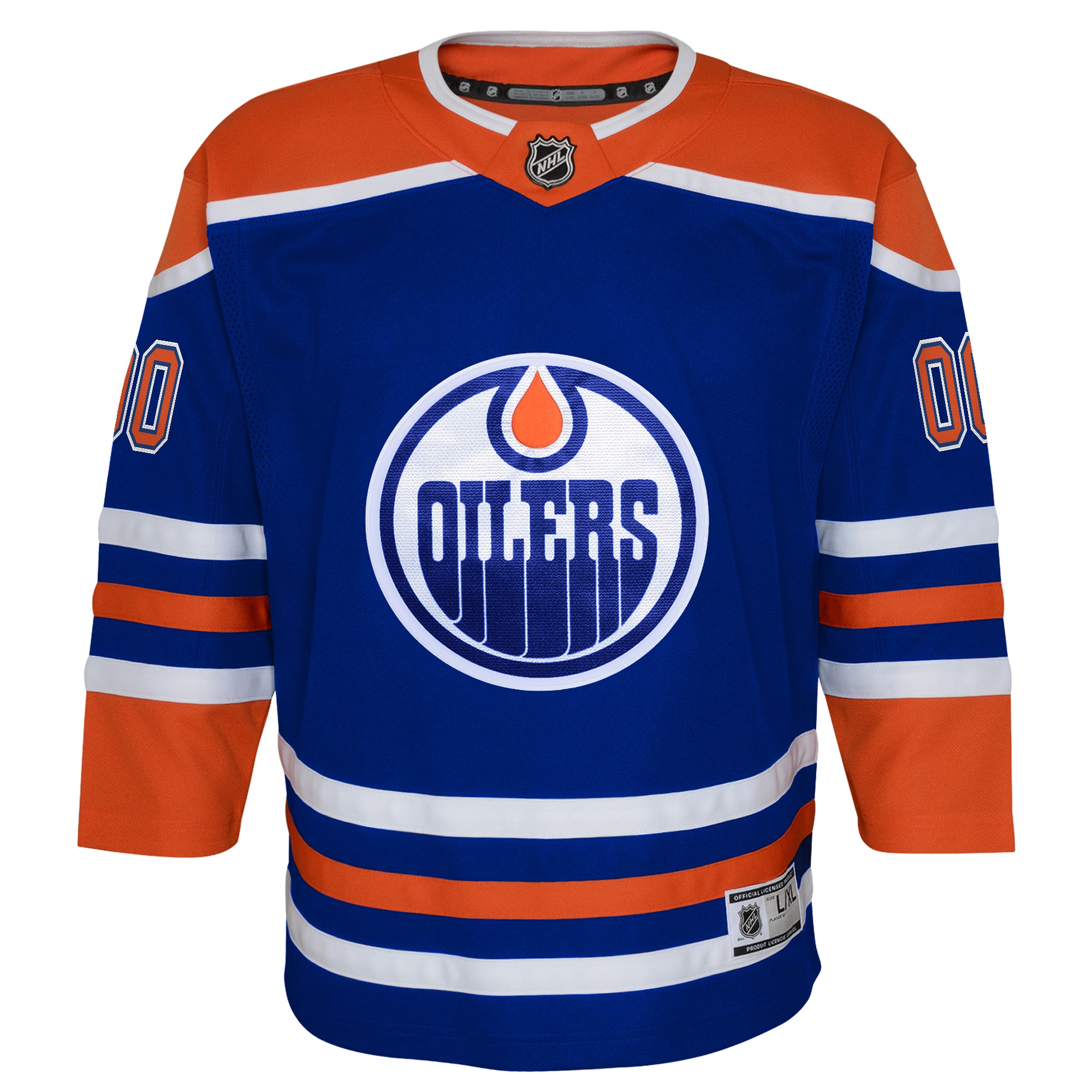 Edmonton Oilers Outerstuff Youth Home Replica Custom Jersey - Royal - vstockx