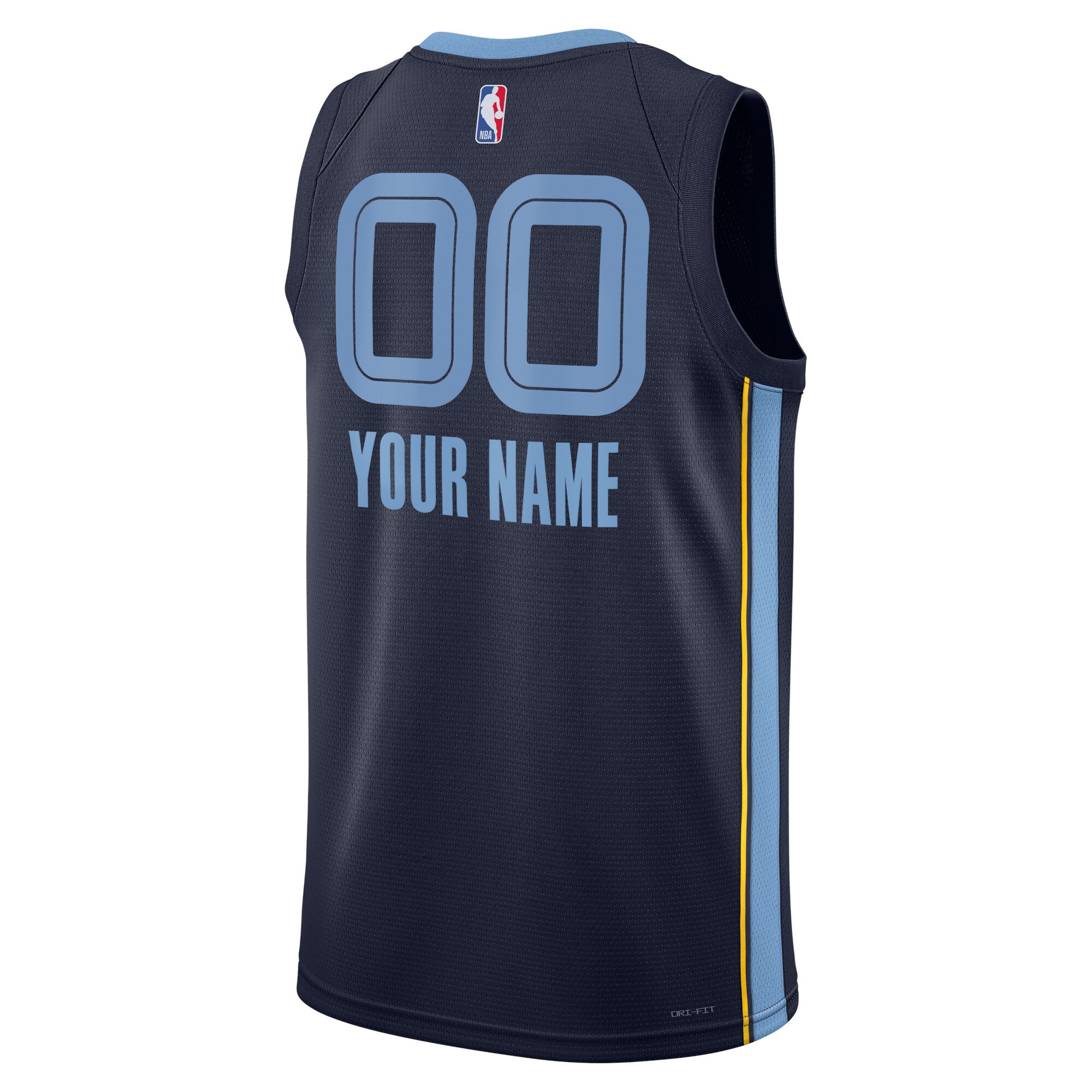 Memphis Grizzlies Nike Unisex Swingman Custom Jersey Navy - Icon Edition - vstockx