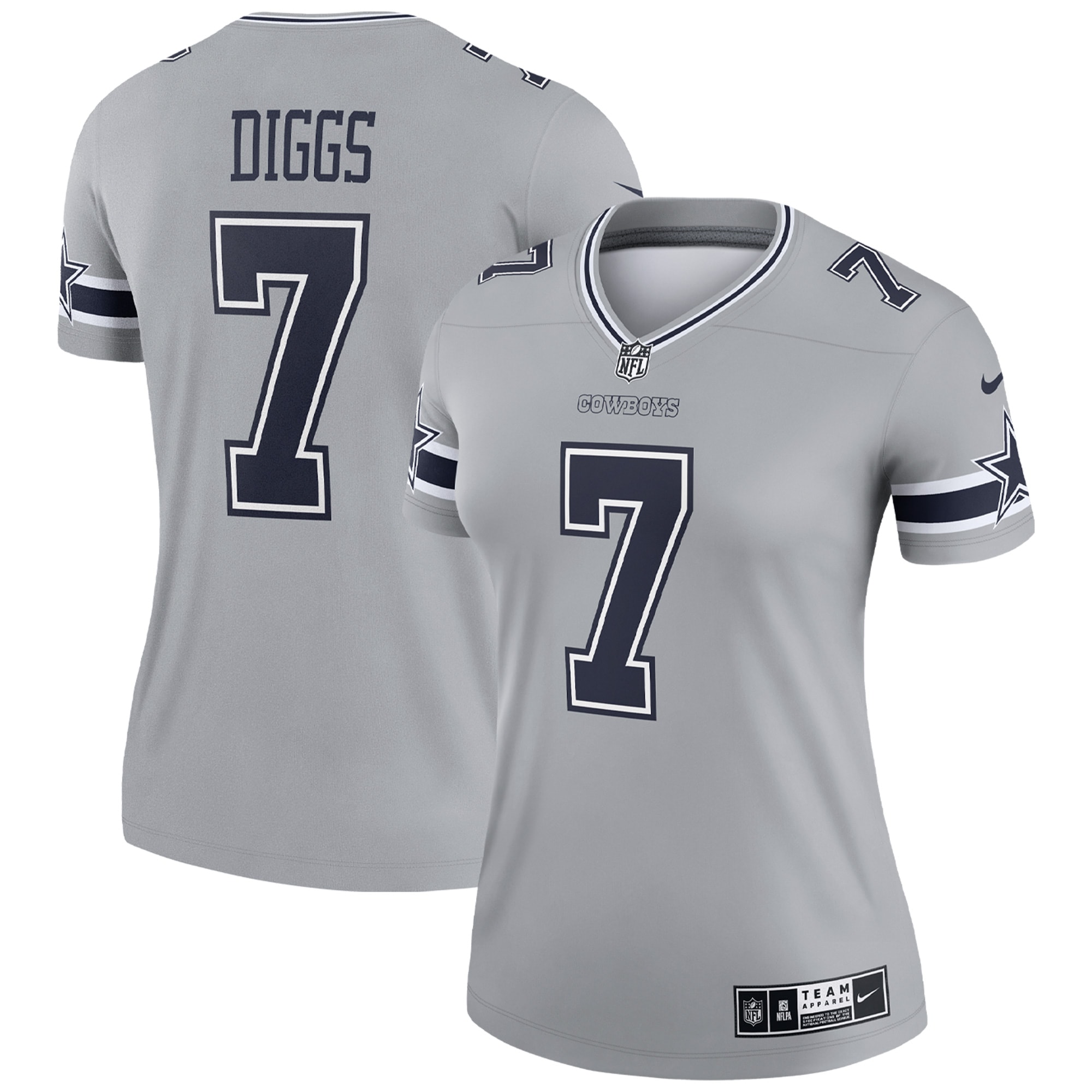Trevon Diggs Dallas Cowboys Nike Women's Inverted Legend Jersey - Silver - vstockx