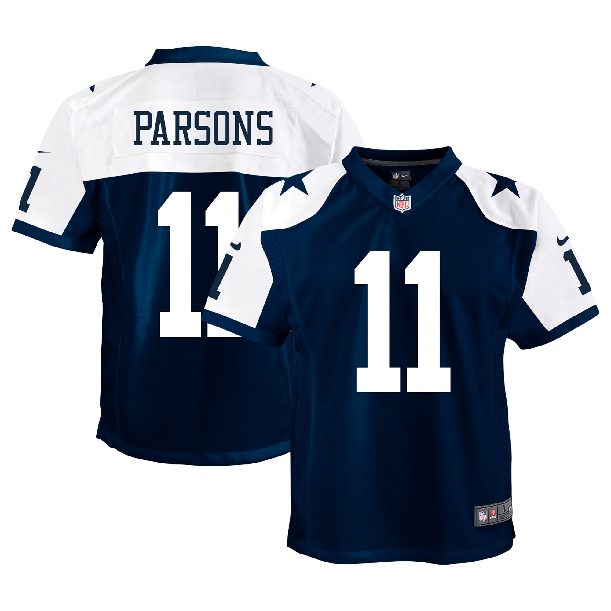 Micah Parsons Dallas Cowboys Nike Youth Alternate Game Jersey - Navy - vstockx