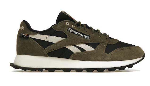 Reebok Classic Leather Cordura Black Army Green - vstockx