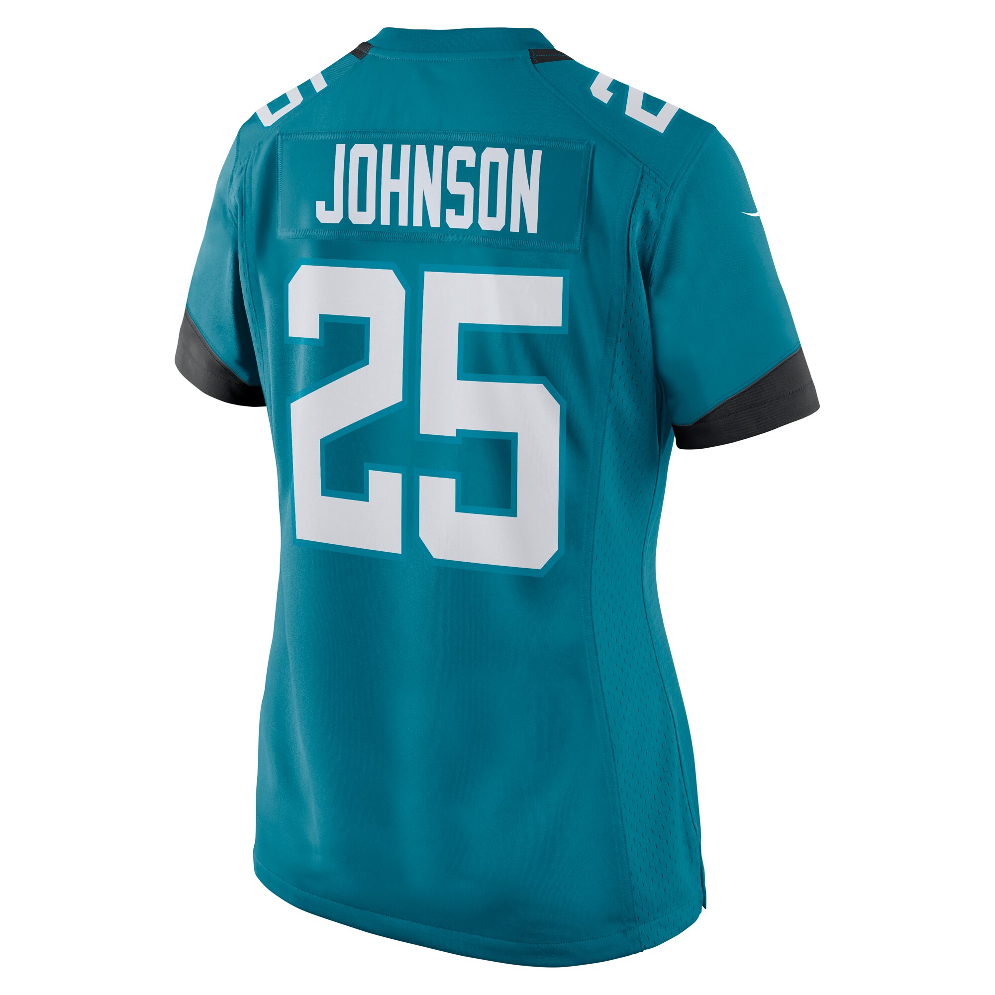 D'Ernest Johnson Jacksonville Jaguars Nike Women's Team Game Jersey - Teal - vstockx