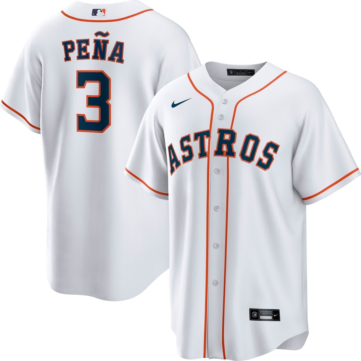 Nike Men's Houston Astros Jeremy Pe?a #3 Official Home Replica Jersey - vstockx