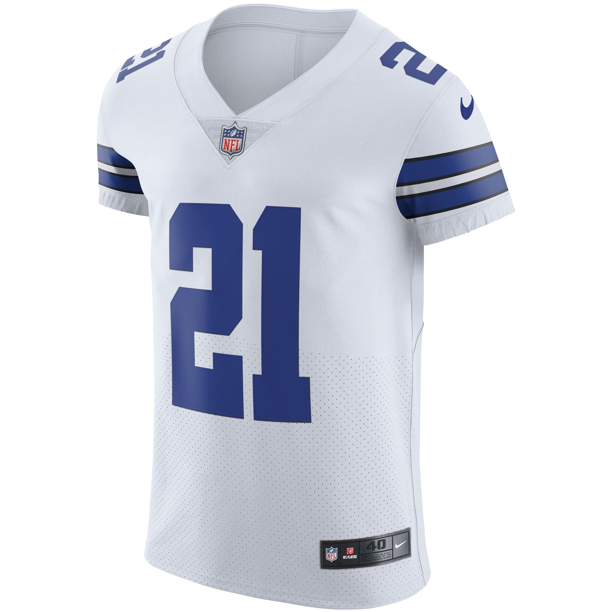 Ezekiel Elliott Dallas Cowboys Nike Vapor Elite Jersey - White - vstockx