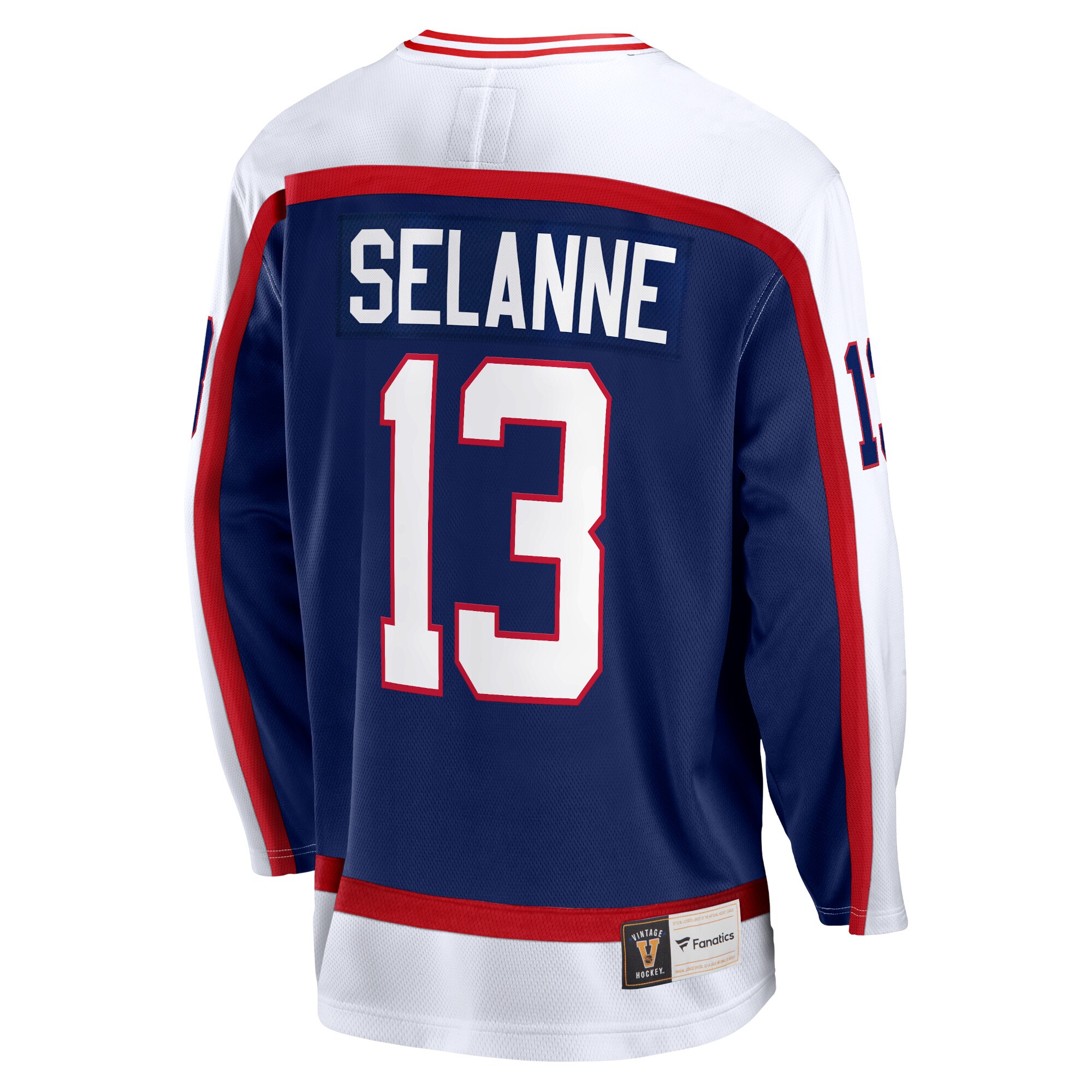 Teemu Selanne Winnipeg Jets Fanatics Branded Breakaway Retired Player Jersey - Navy - vstockx