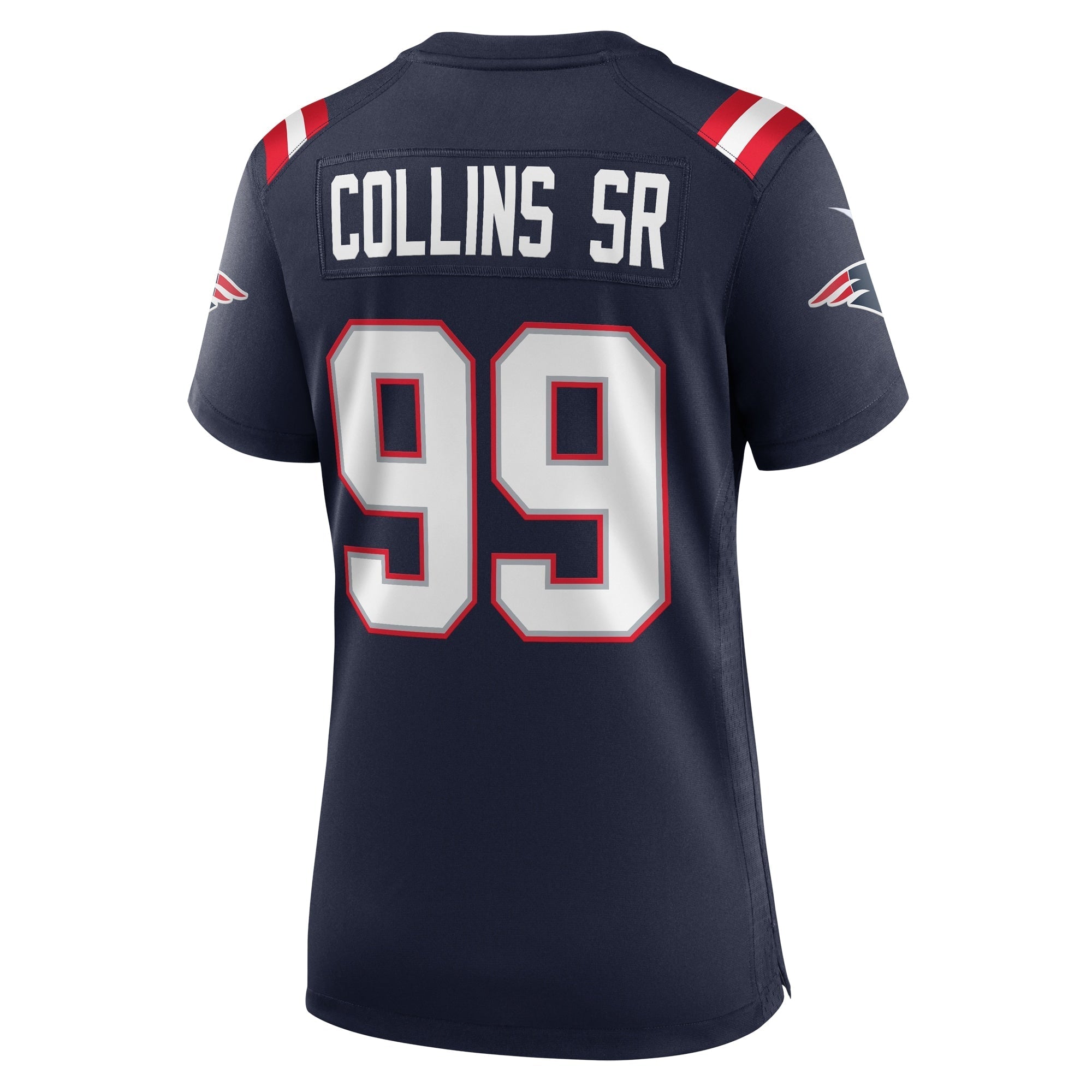 Women's Nike Jamie Collins Sr. Navy New England Patriots Home Game Player Jersey - vstockx